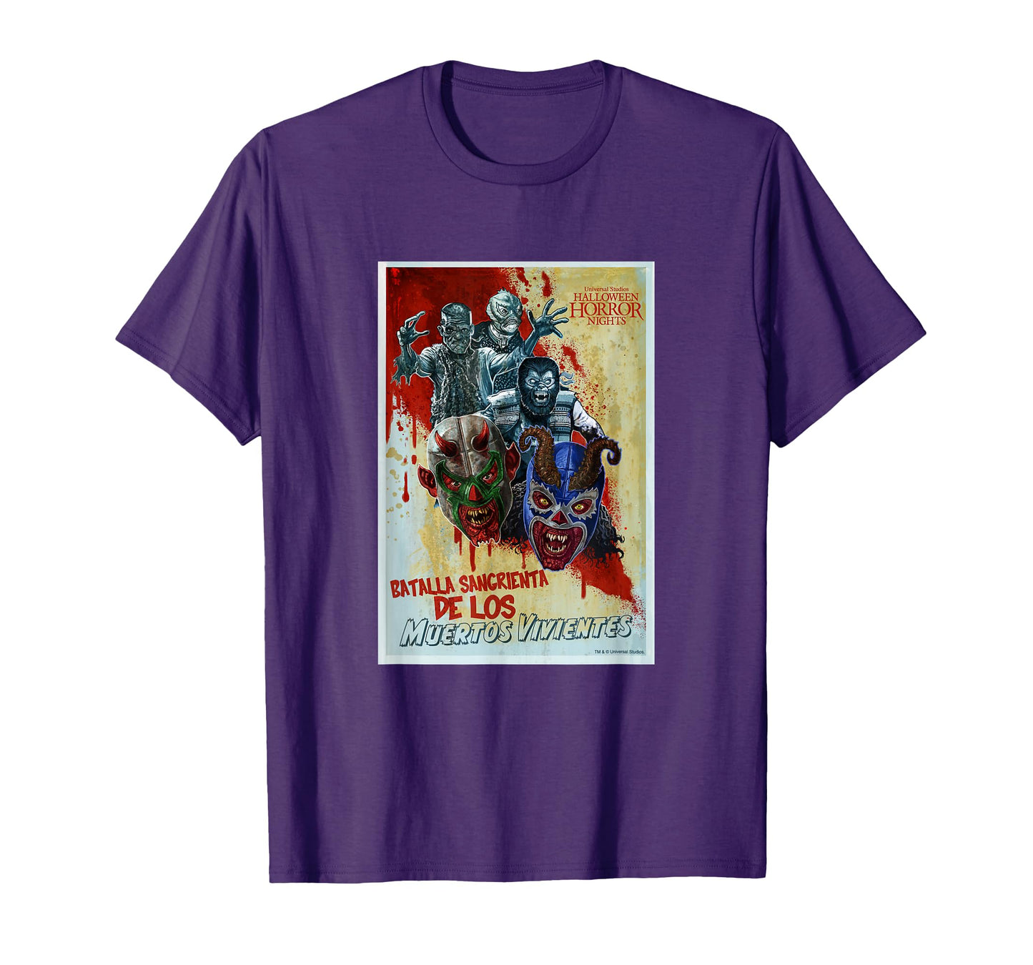 Halloween Horror Nights Luchadores Monstruosos T-Shirt