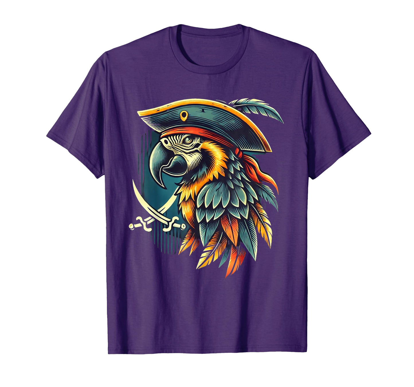 Parrot Pirate Freebooter Jolly Roger Pirate Parrot T-Shirt