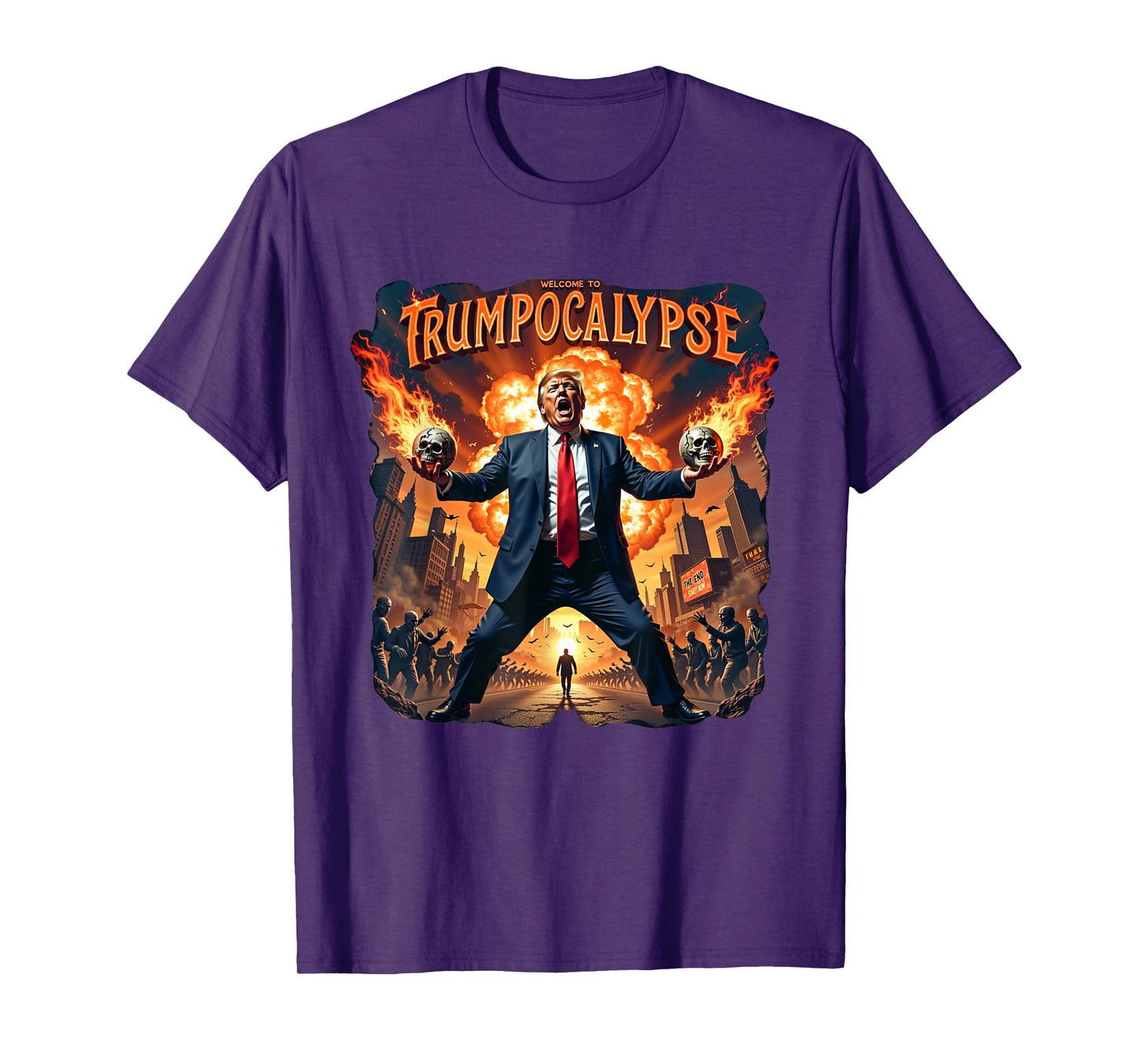 Welcome to Trump-ocalypse funny Donald Trump Halloween T-Shirt