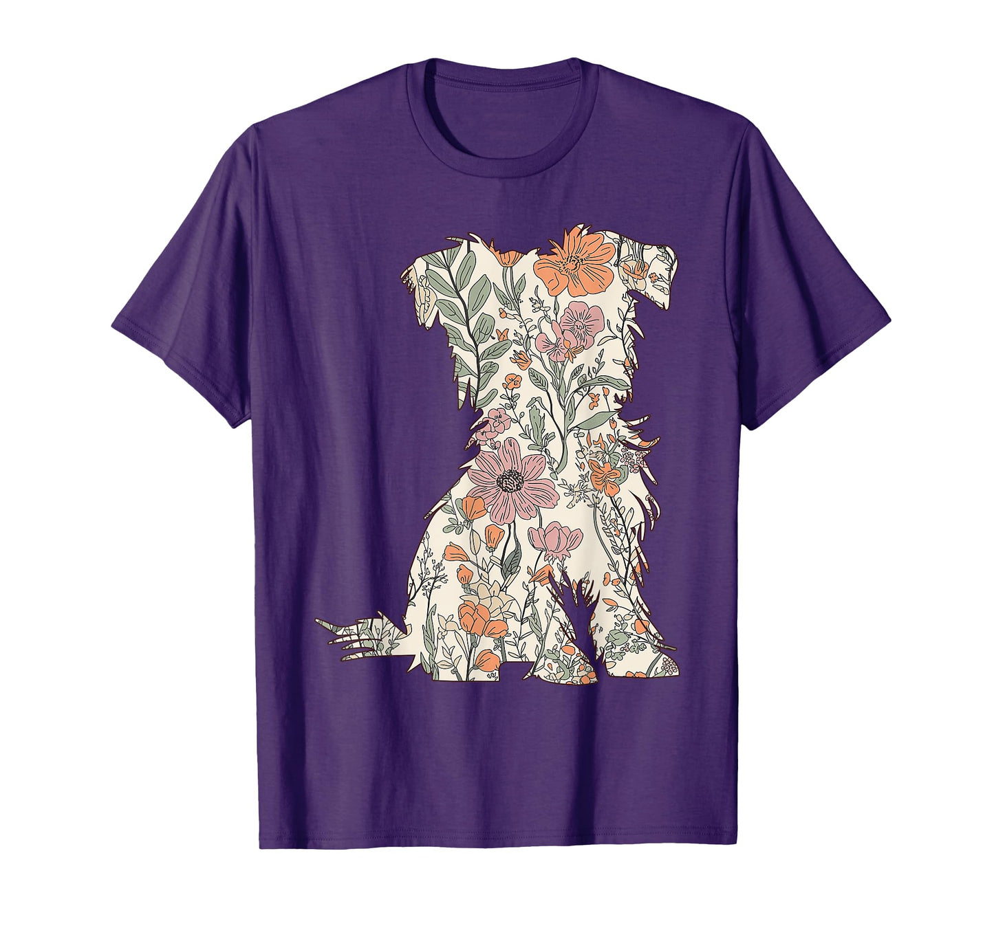 Boho Floral Shorkie Lover Mothers Day Gift for Dog Mom T-Shirt