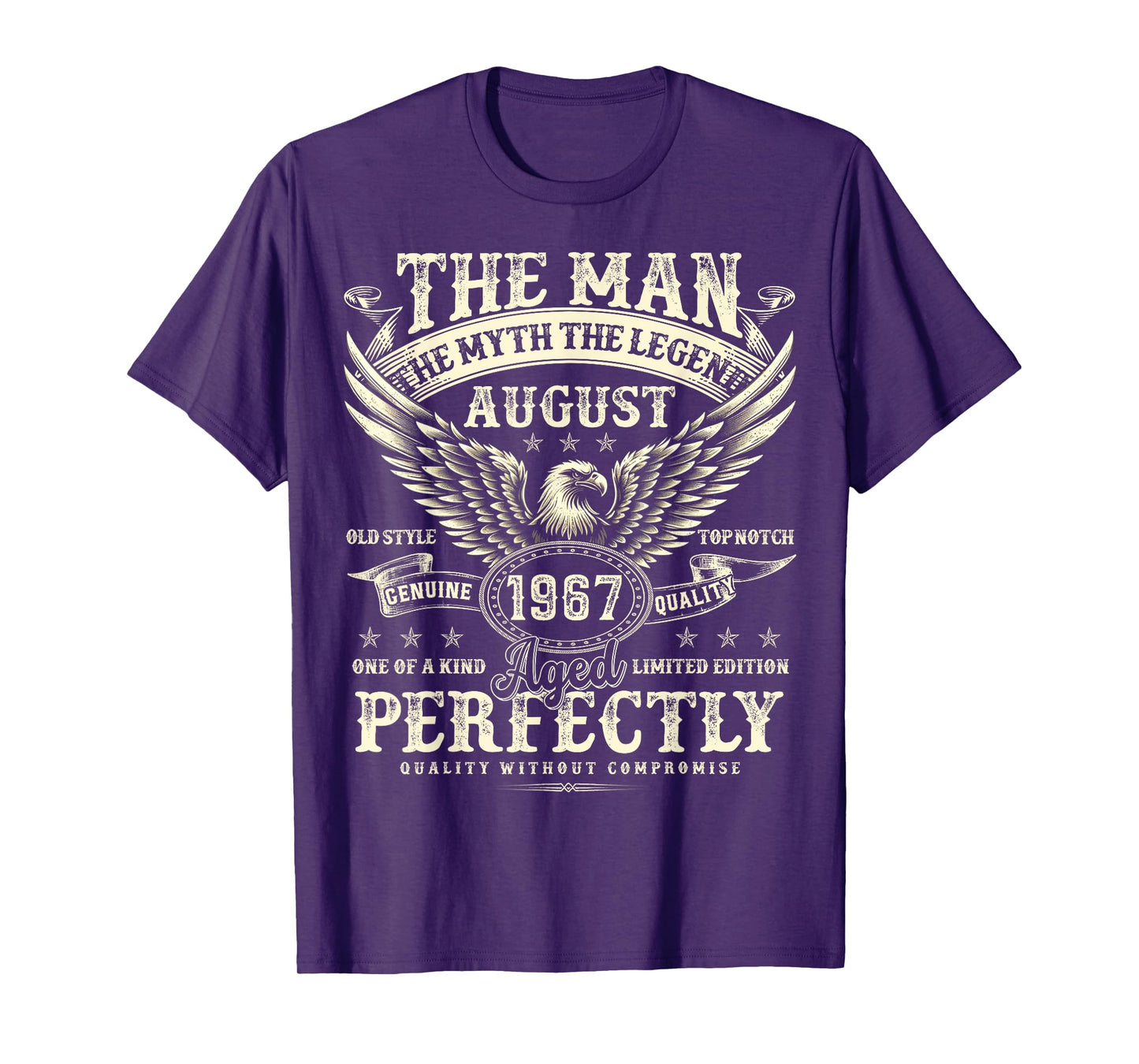 58 Year Old Legend Were Born In August 1967 Birthday Gifts T-Shirt