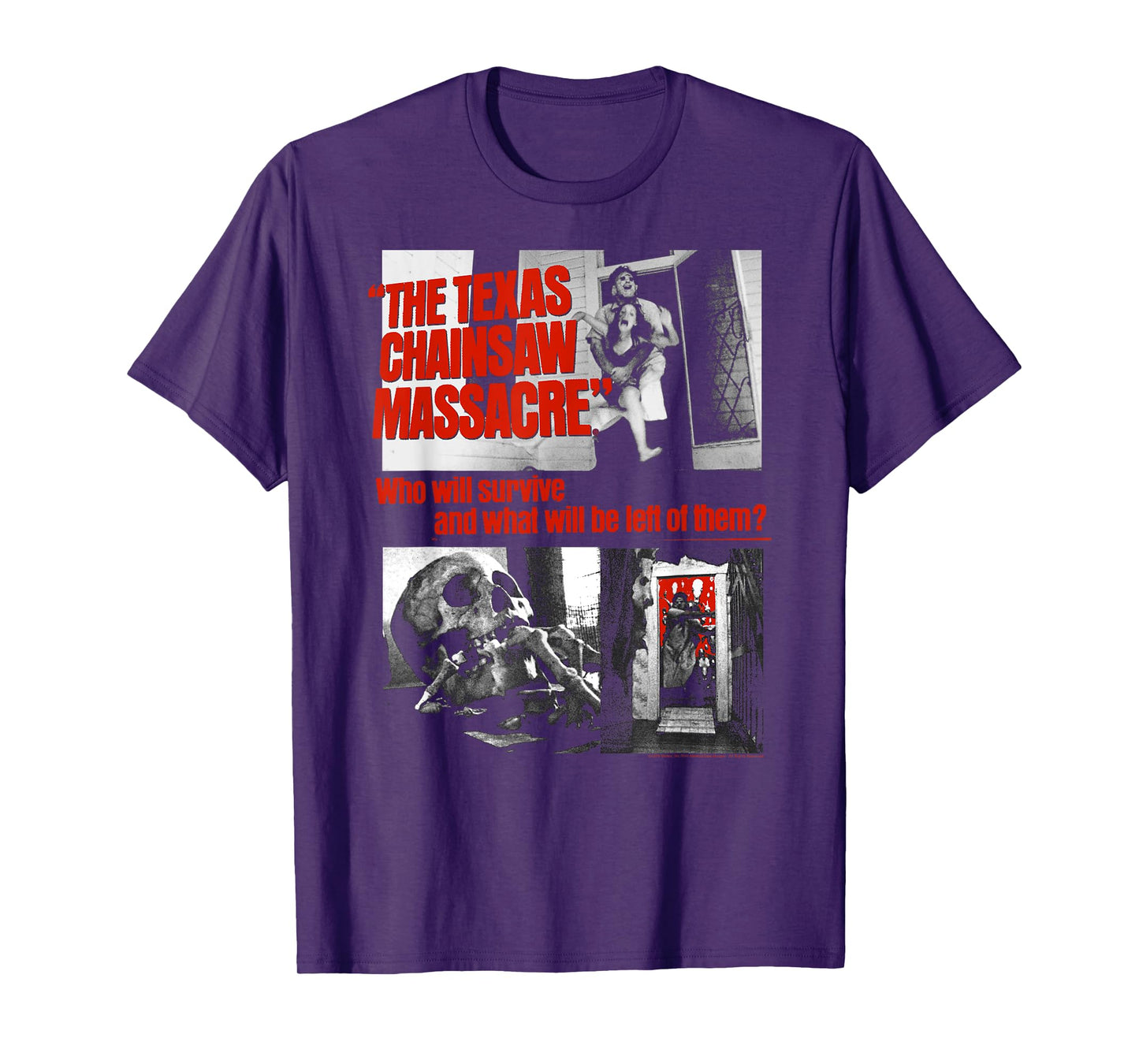 The Texas Chainsaw Massacre What Will Be Left Collage Horror T-Shirt