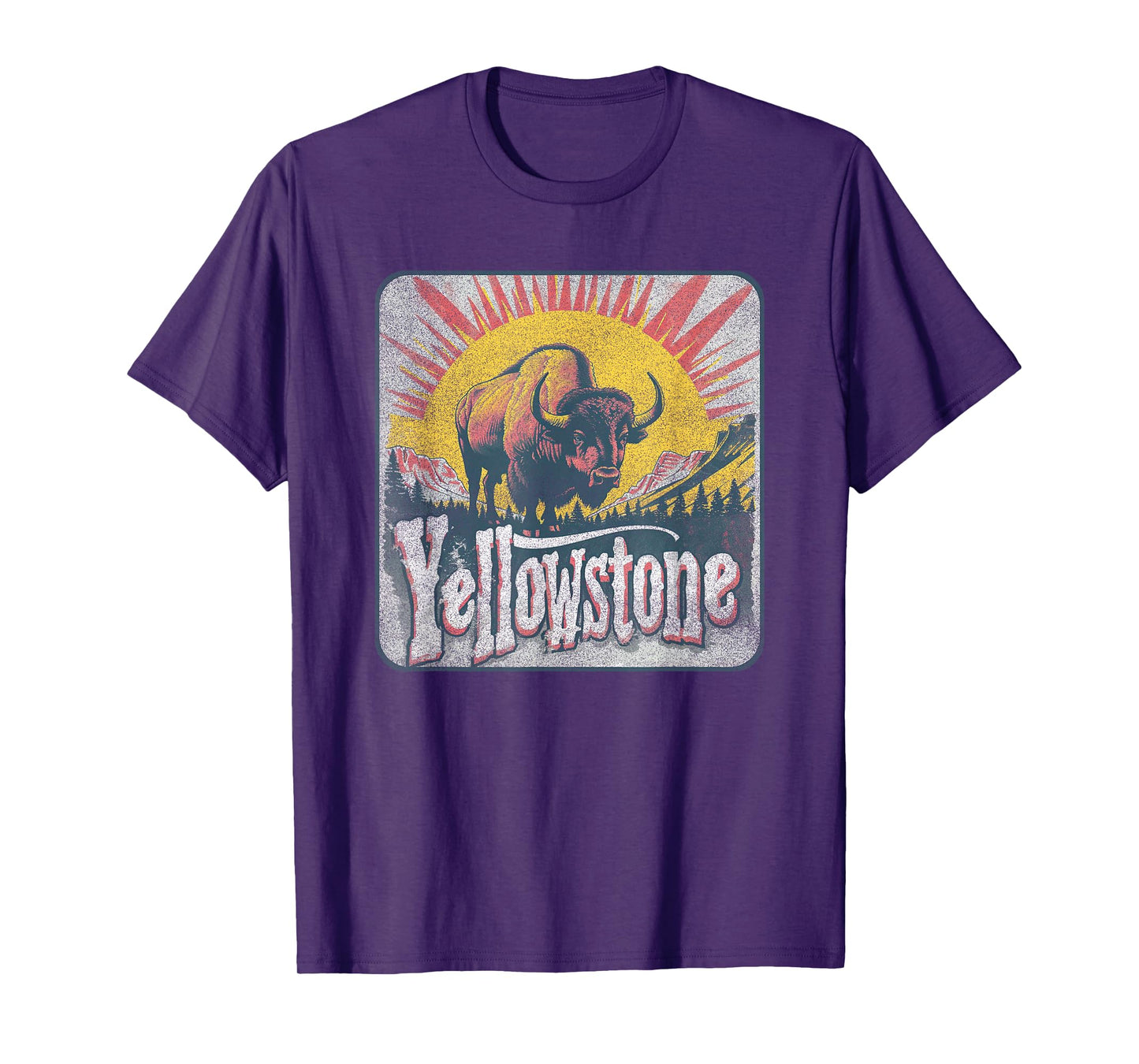 Yellowstone - US National Park Vintage Men Women Kids Retro T-Shirt