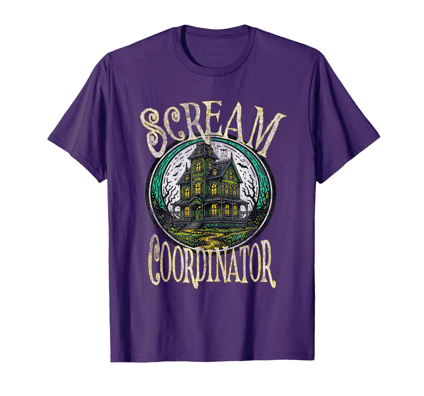 Haunted House Tour Guide Scream Coordinator Halloween Haunt T-Shirt