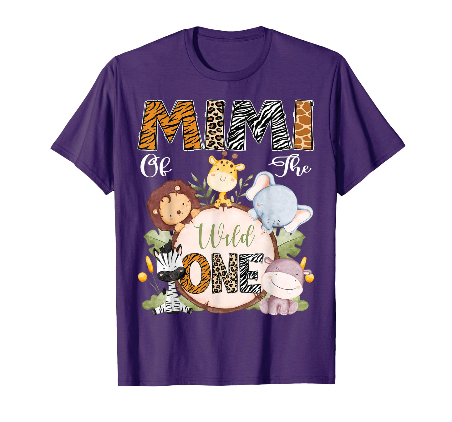 Mimi Of The Wild One 1St Birthday Safari Woodland T-Shirt