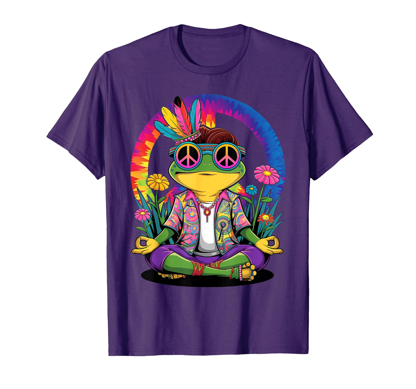 Frog Peace Sign Hippie Frog T-Shirt