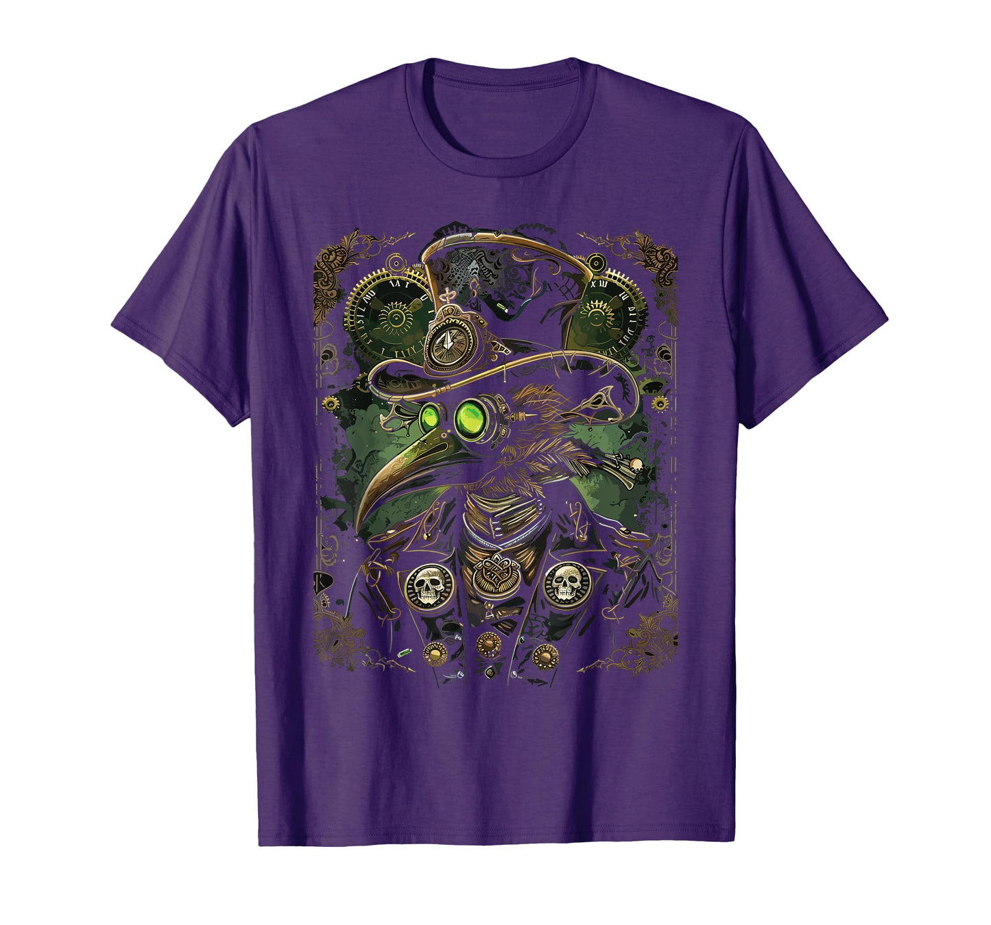 Mechanical Steampunk Pestilence Plague Doctor T-Shirt