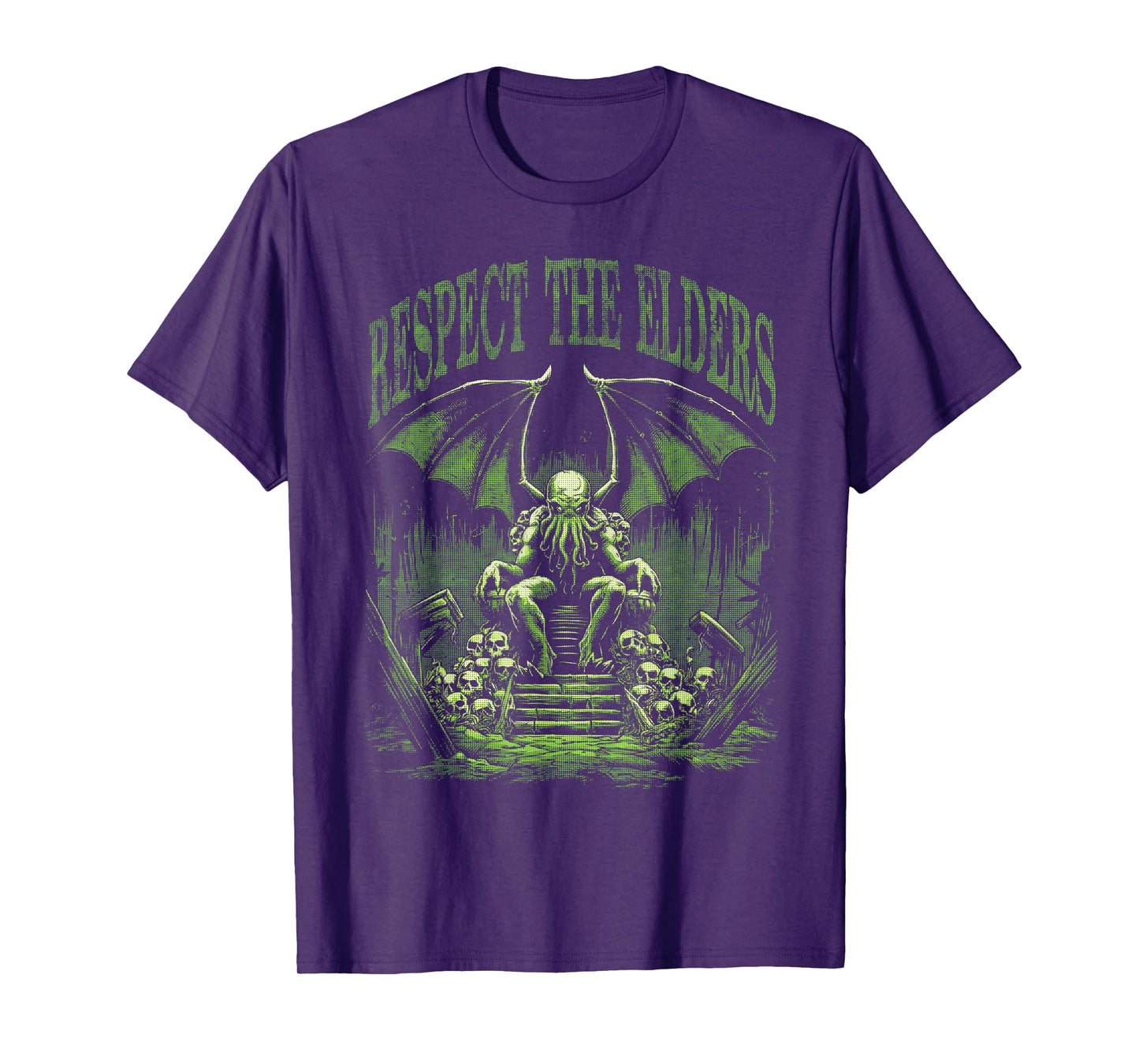 Cthulhu, Respect The Elders, Halftone Gothic Cthulhu T-Shirt