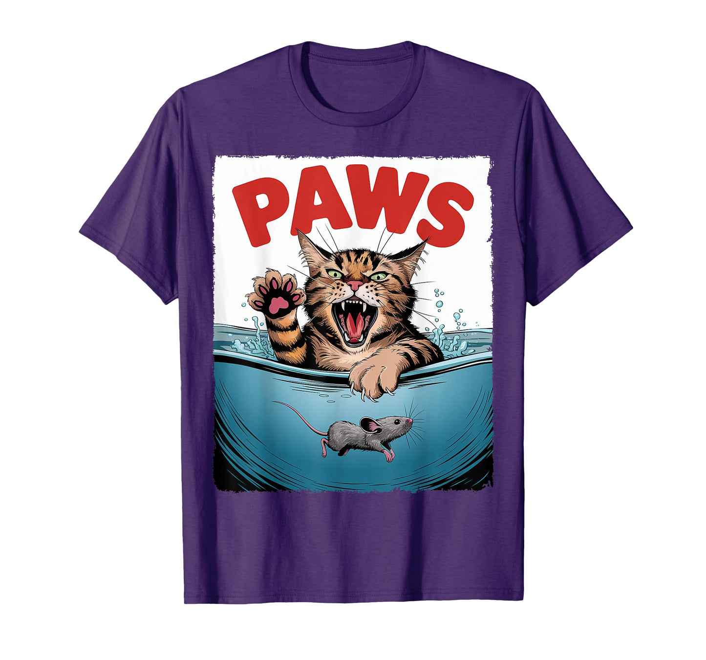 Parody Cat Mouse Kitten Gifts For Cat Lover Cat Mom Cat Dad T-Shirt for Men Women Kids