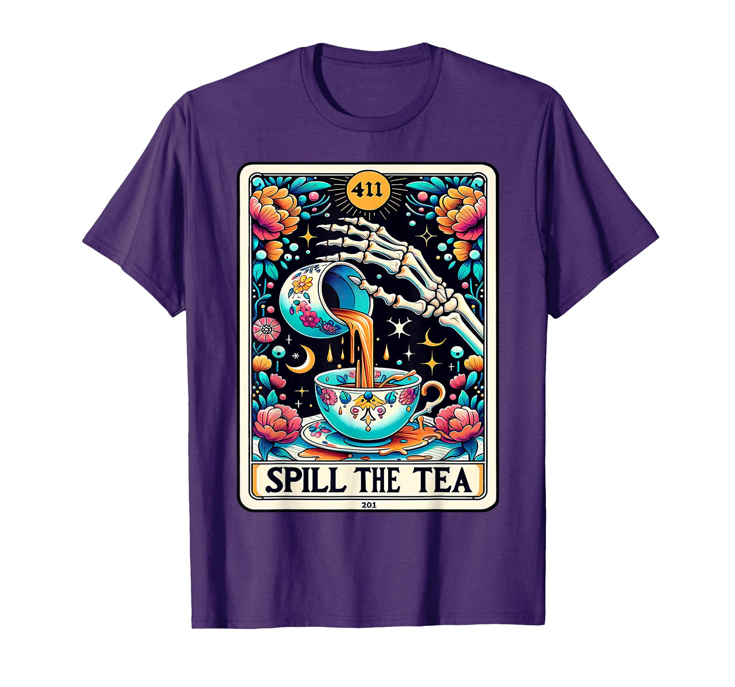 Spill The Tea Tarot Card T-Shirt
