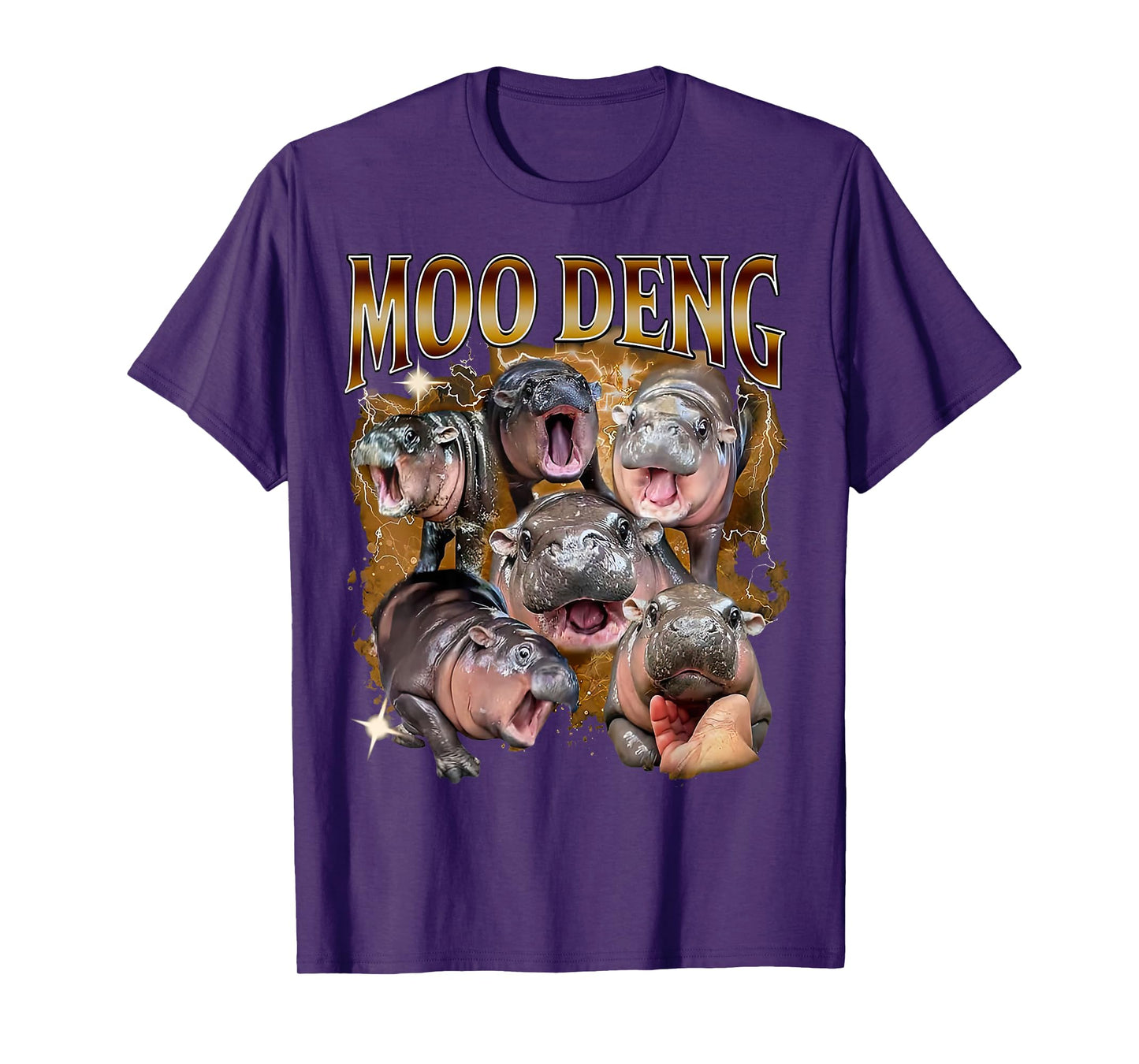 Funny Moo-Deng Baby Pygmy Hippo Cute Zoo For Family Tee T-Shirt