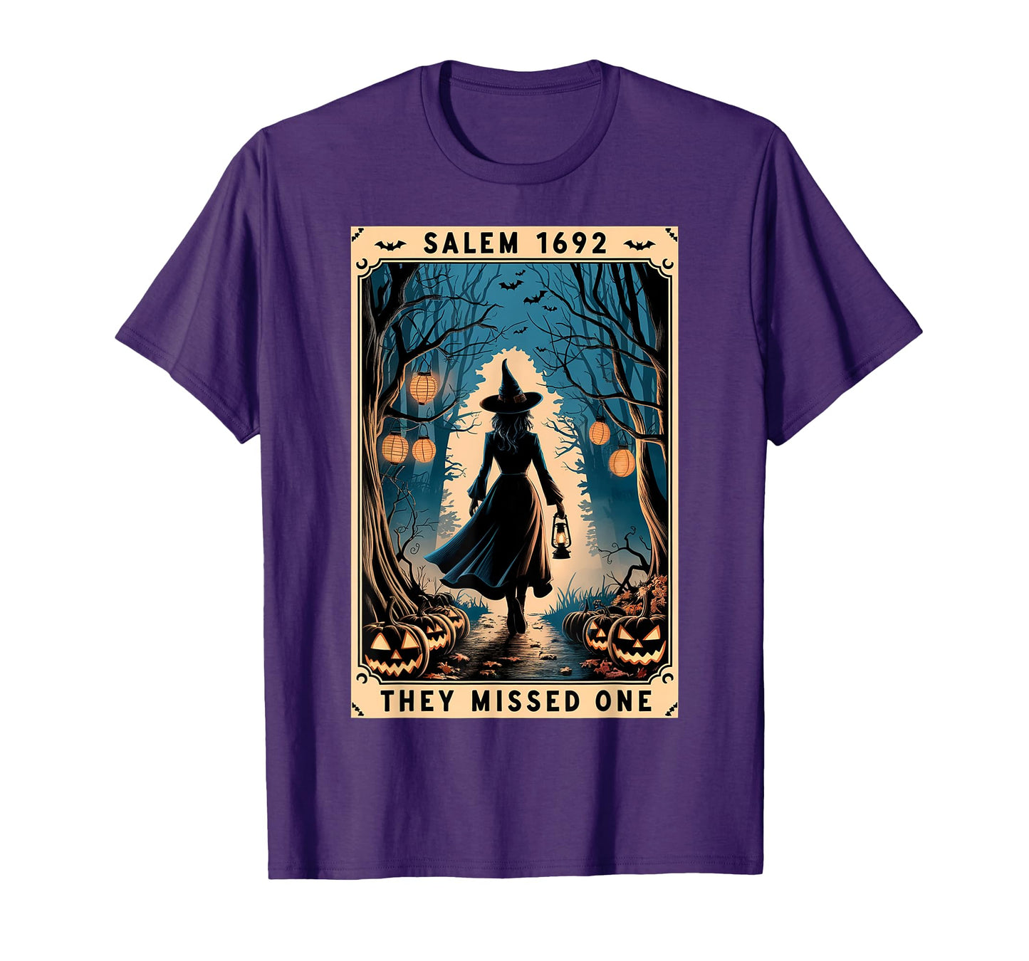 Salem 1692 They Missed One Halloween Witch Trials Women T-Shirt