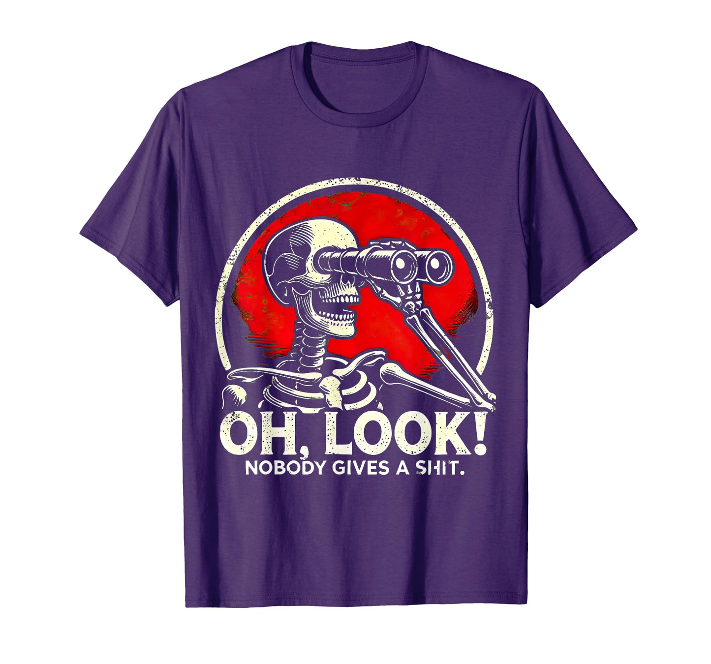 Oh Look Nobody Gives Funny Skeleton Costume T-Shirt