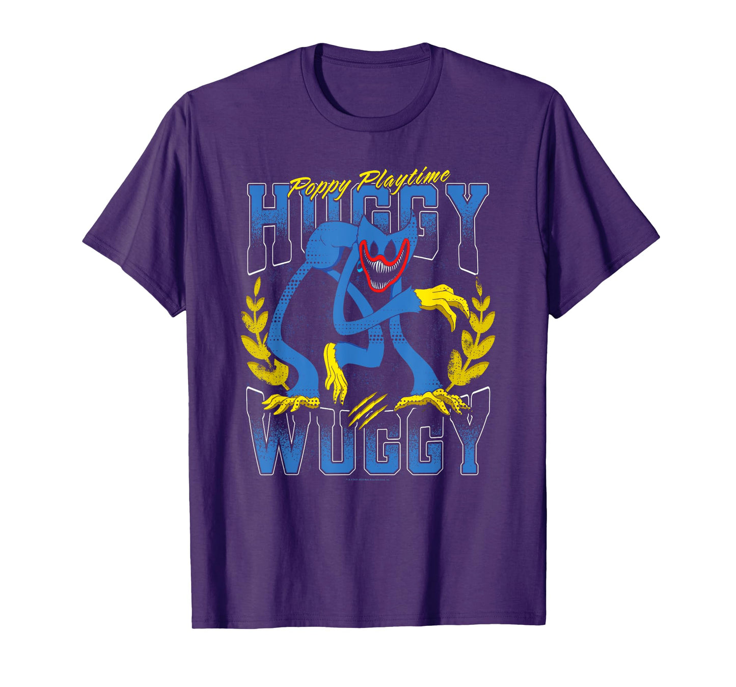 Poppy Playtime Nightmare Huggy Wuggy Distressed Portrait T-Shirt