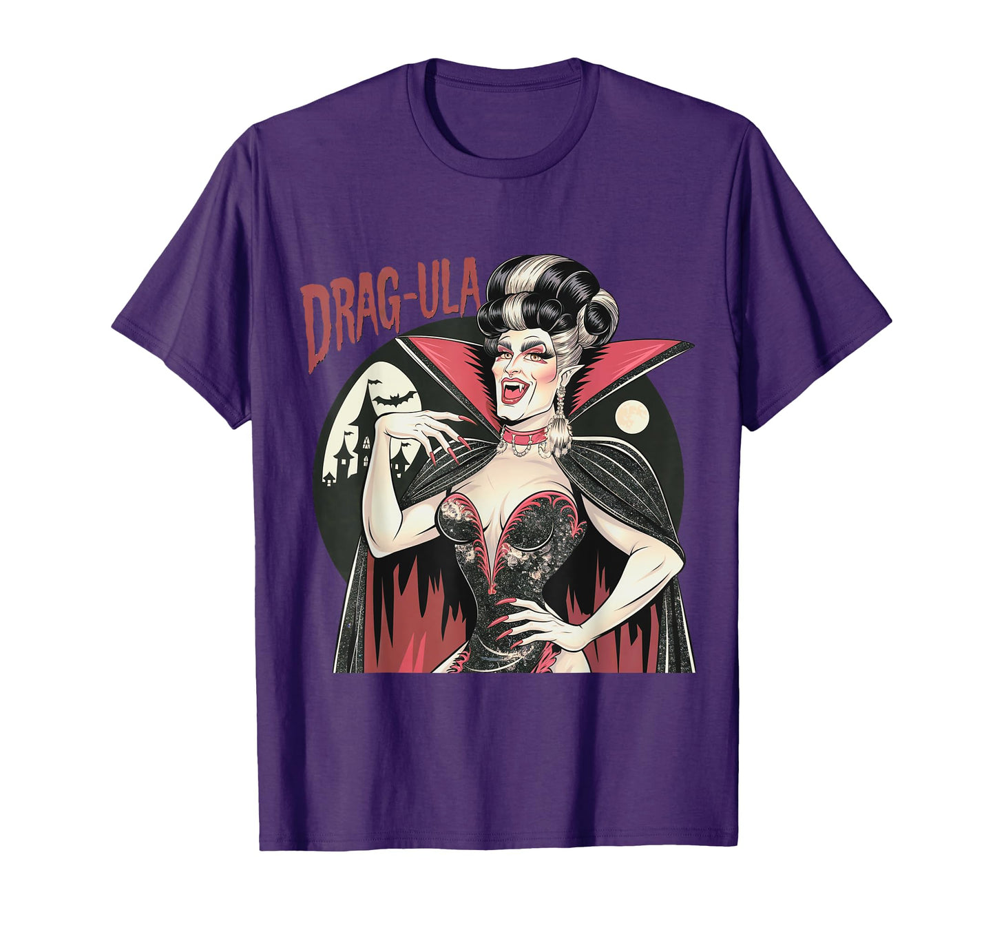 Vampire Funny Halloween Drag Queen Dragula Queer Gay T-Shirt