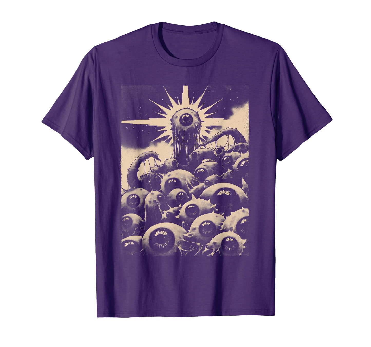 Weirdcore Eyeballs Goth Witch Goblincore Trippy Horror Punk T-Shirt