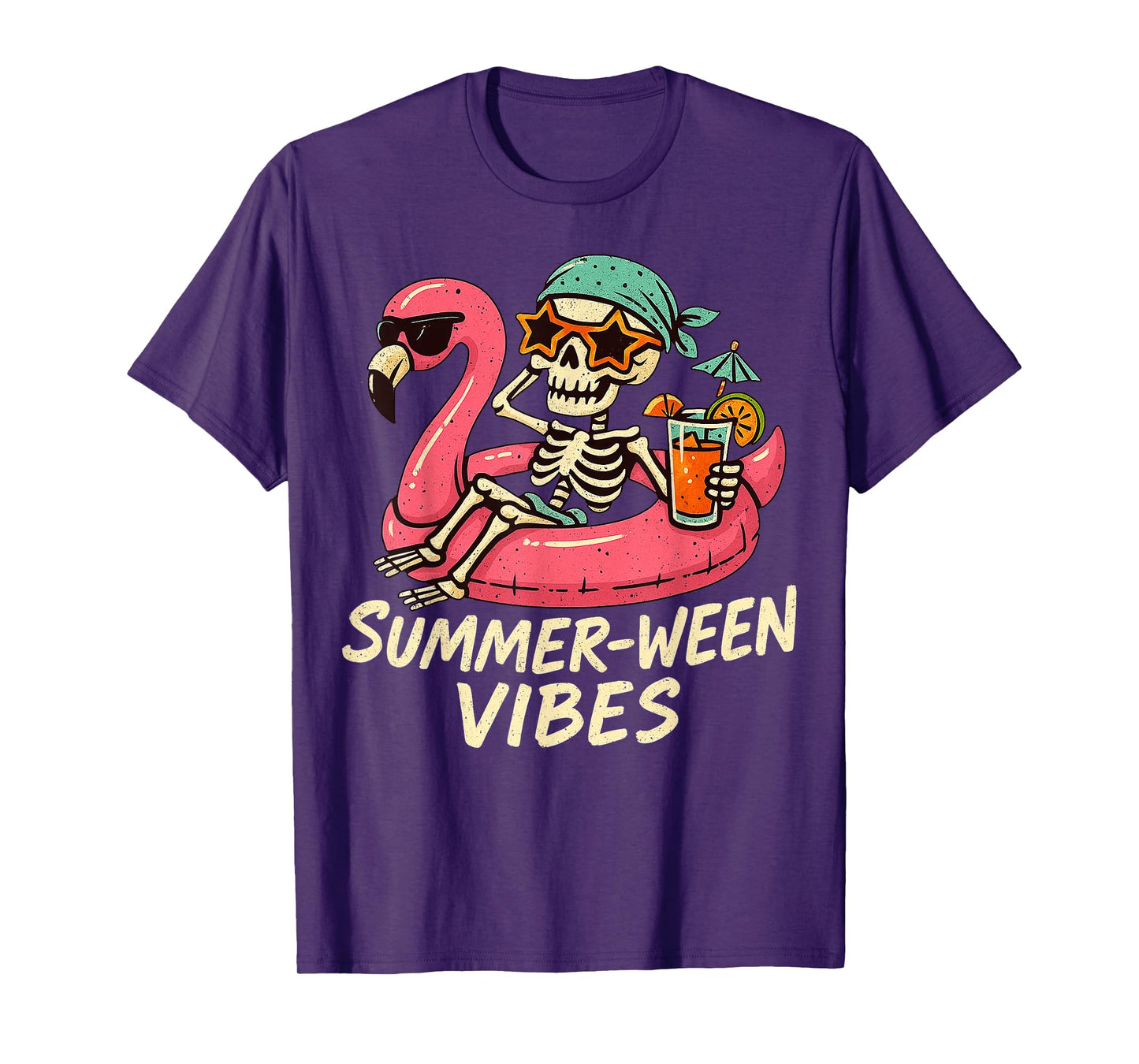 Halloween Summer Ween Skeleton Float Costume Boys Girls Kids T-Shirt
