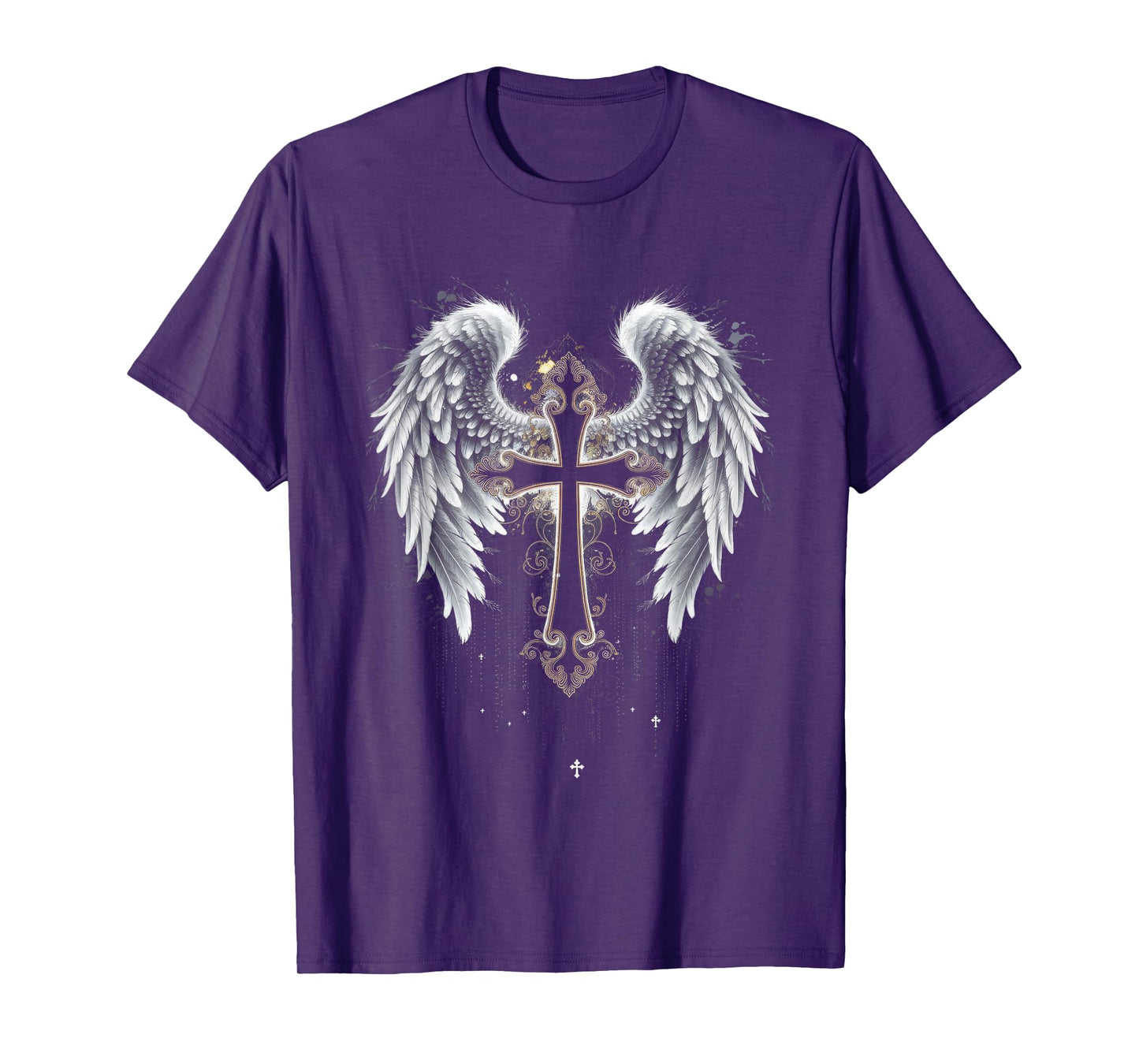 Jesus Cross Christian Angelic Wings Angel wings T-Shirt