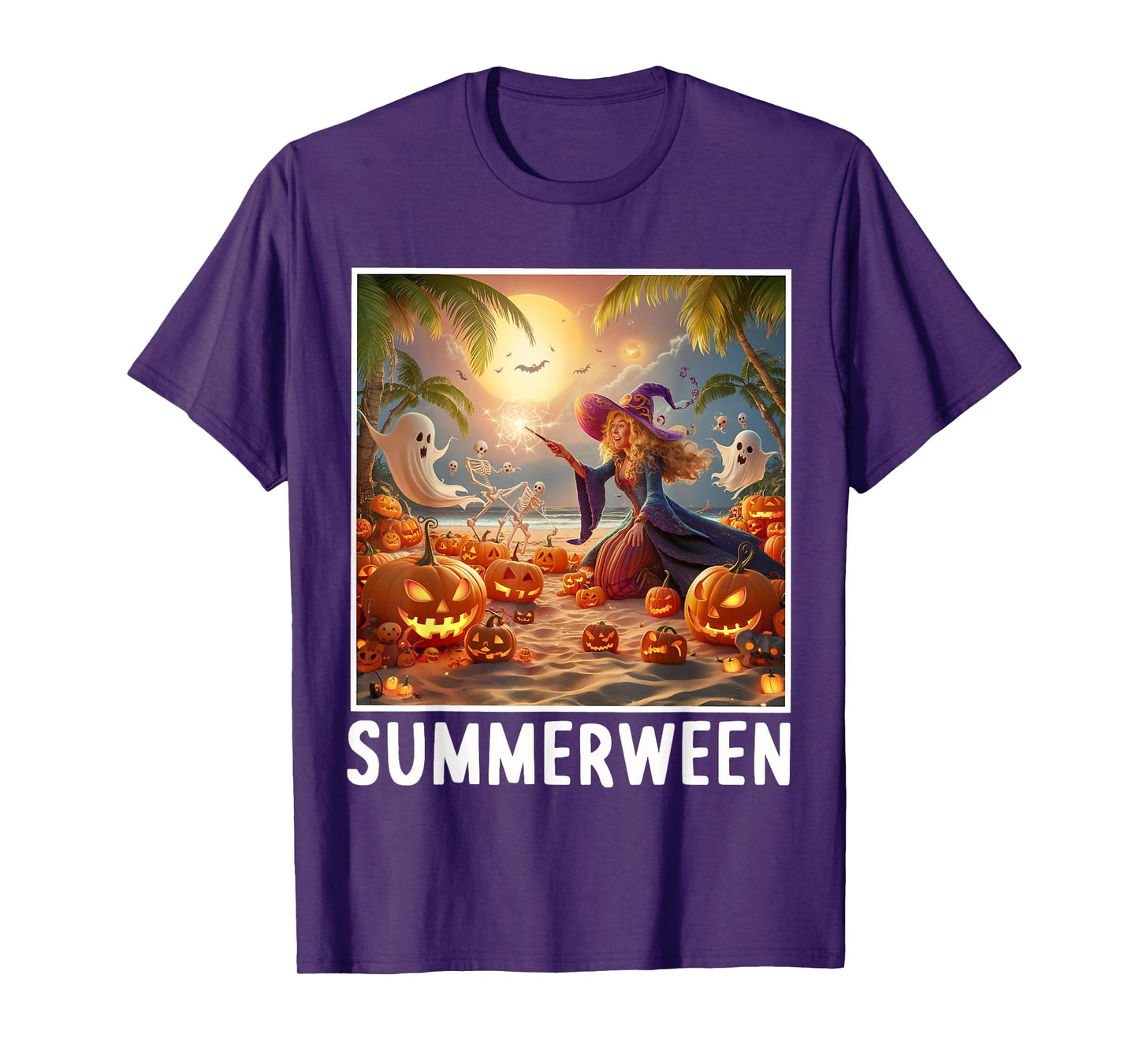 Summerween Vibes Halloween Summer Celebrate T-Shirt