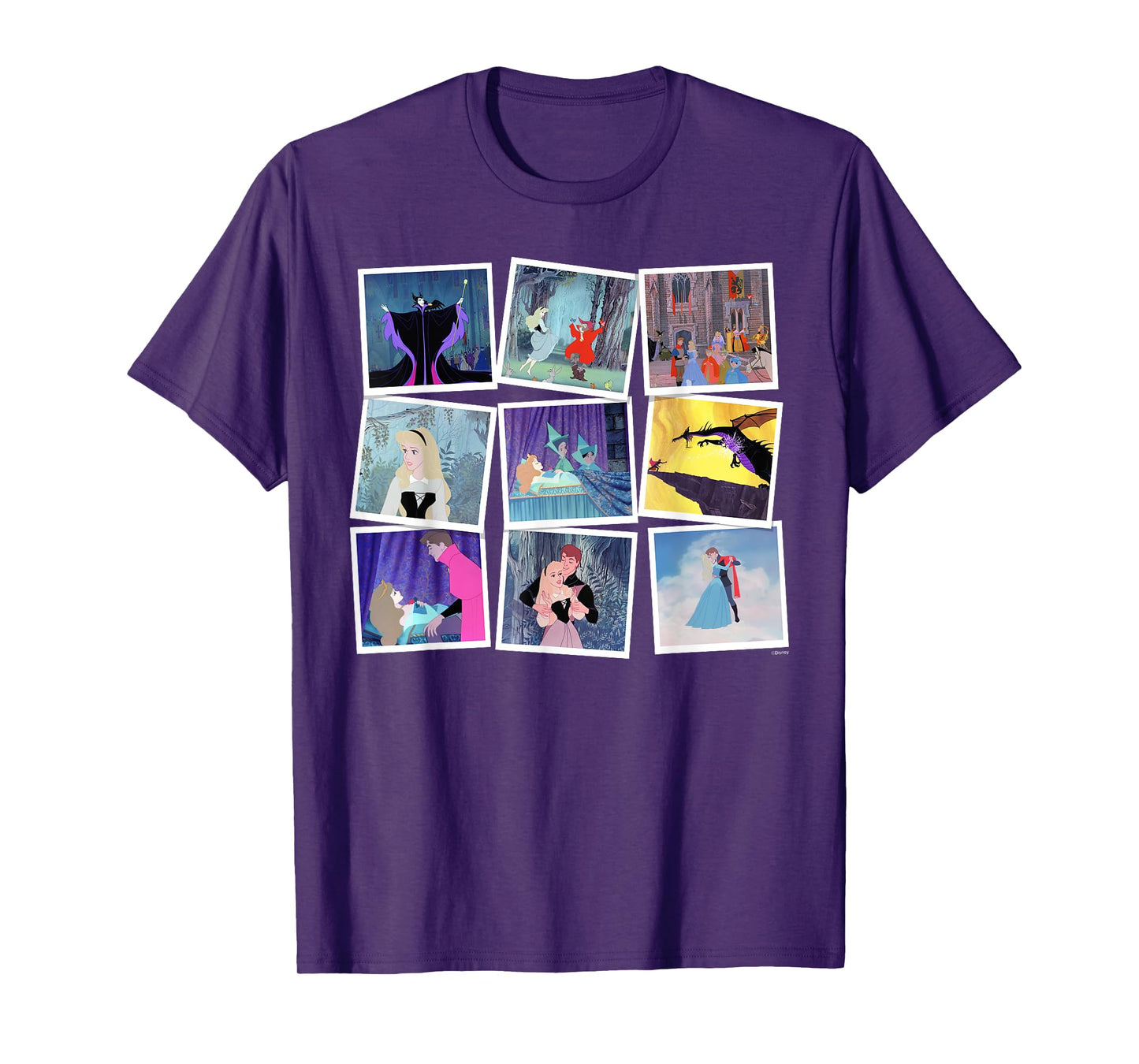 Disney Princess Aurora Sleeping Beauty Famous Movie Frames T-Shirt