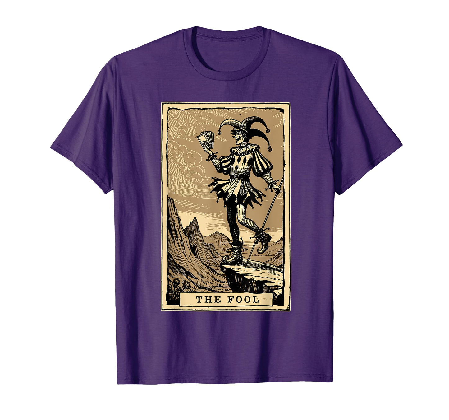 Tarot Card Shirt Jester The Fool Major Arcana Tarot Card T-Shirt