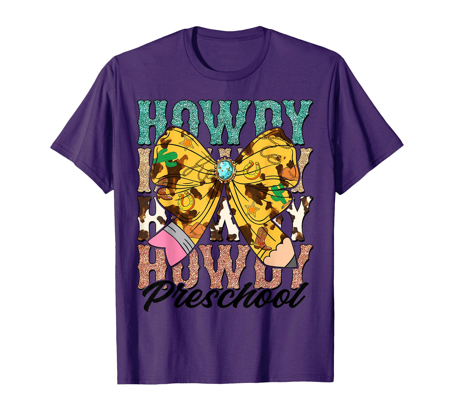 Howdy Preschool 1st Grade Teacher Western Cowboy Cowgirls T-Shirt