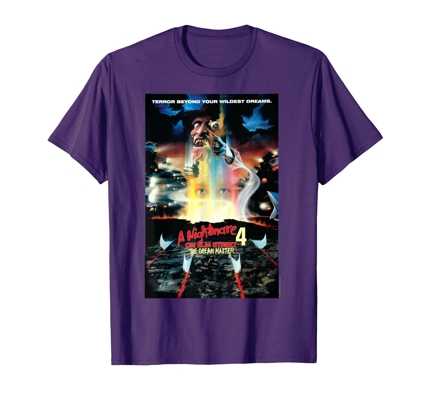 Nightmare on Elm Street Films - Movie Dream Master 4 Black T-Shirt