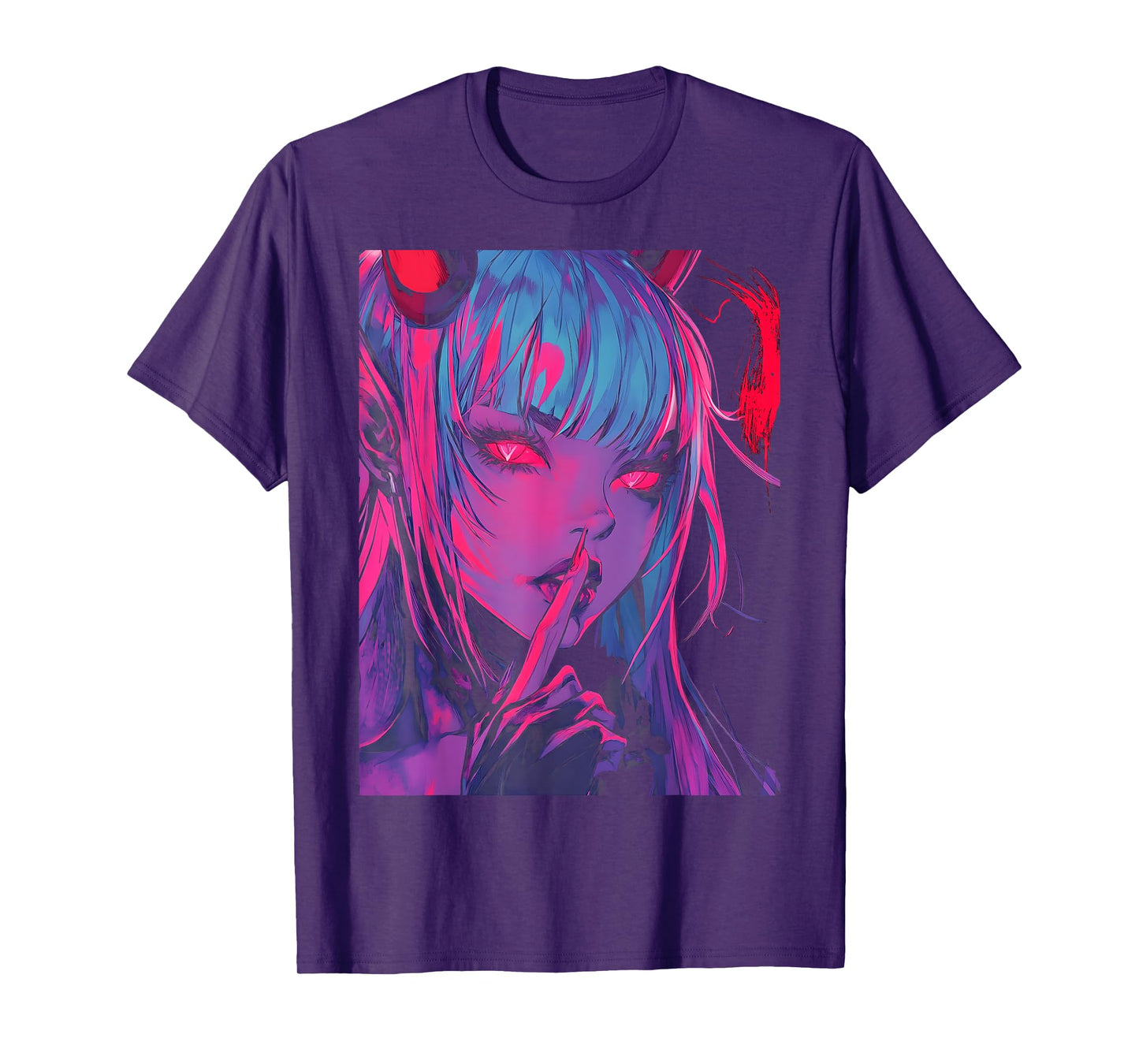 Goth Grunge Girl Waifu Demon Anime Horror Alt Aesthetic T-Shirt