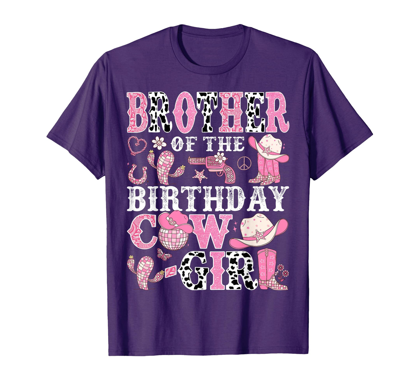 Brother Of The Birthday Cow-Girl Rodeo CowGirl Birthday T-Shirt