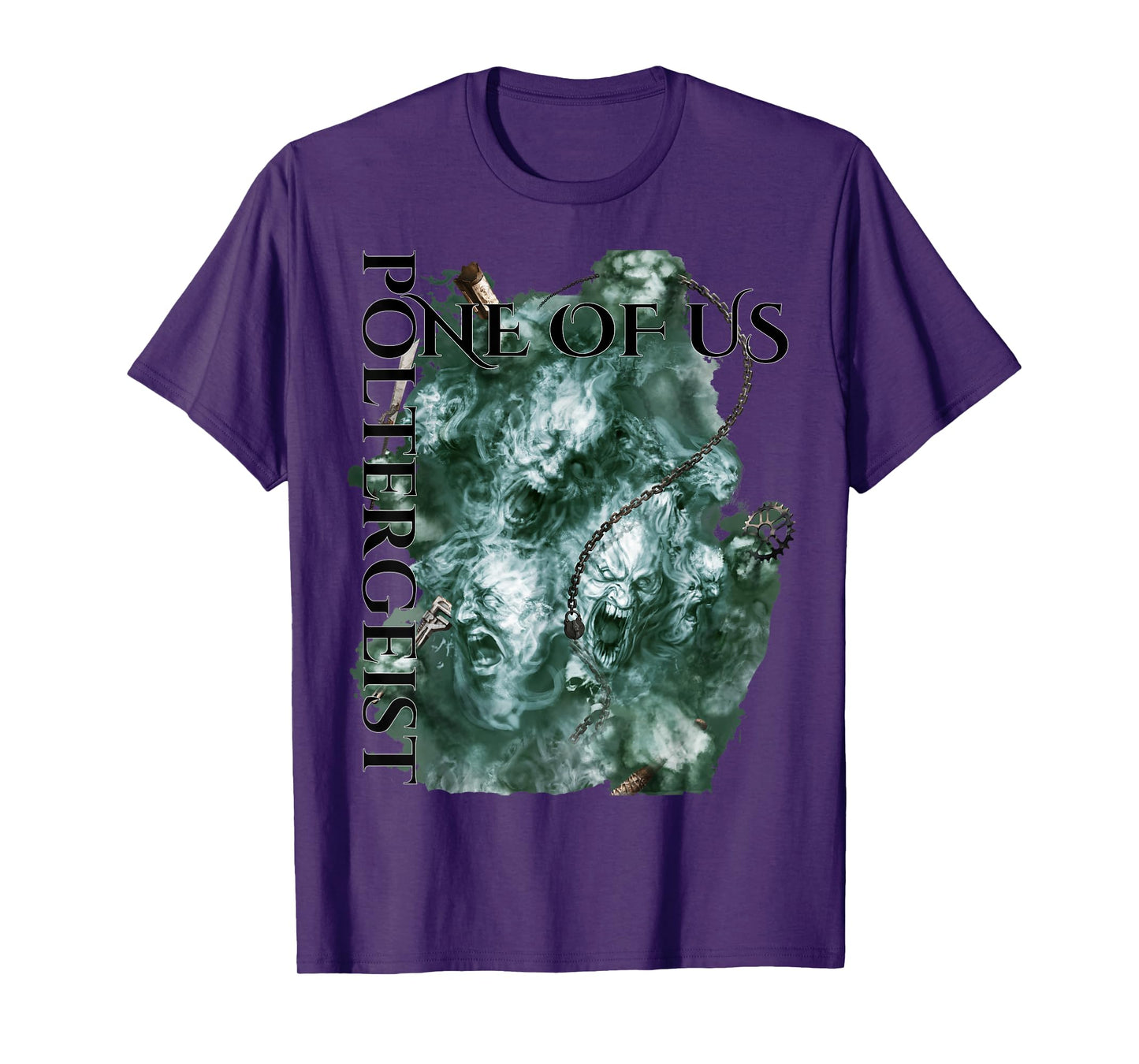 Apocalypse the Risen from Rusted Portal Games Poltergeist Ghost T-Shirt - Unisex Adults, Black, Small, Short Sleeve