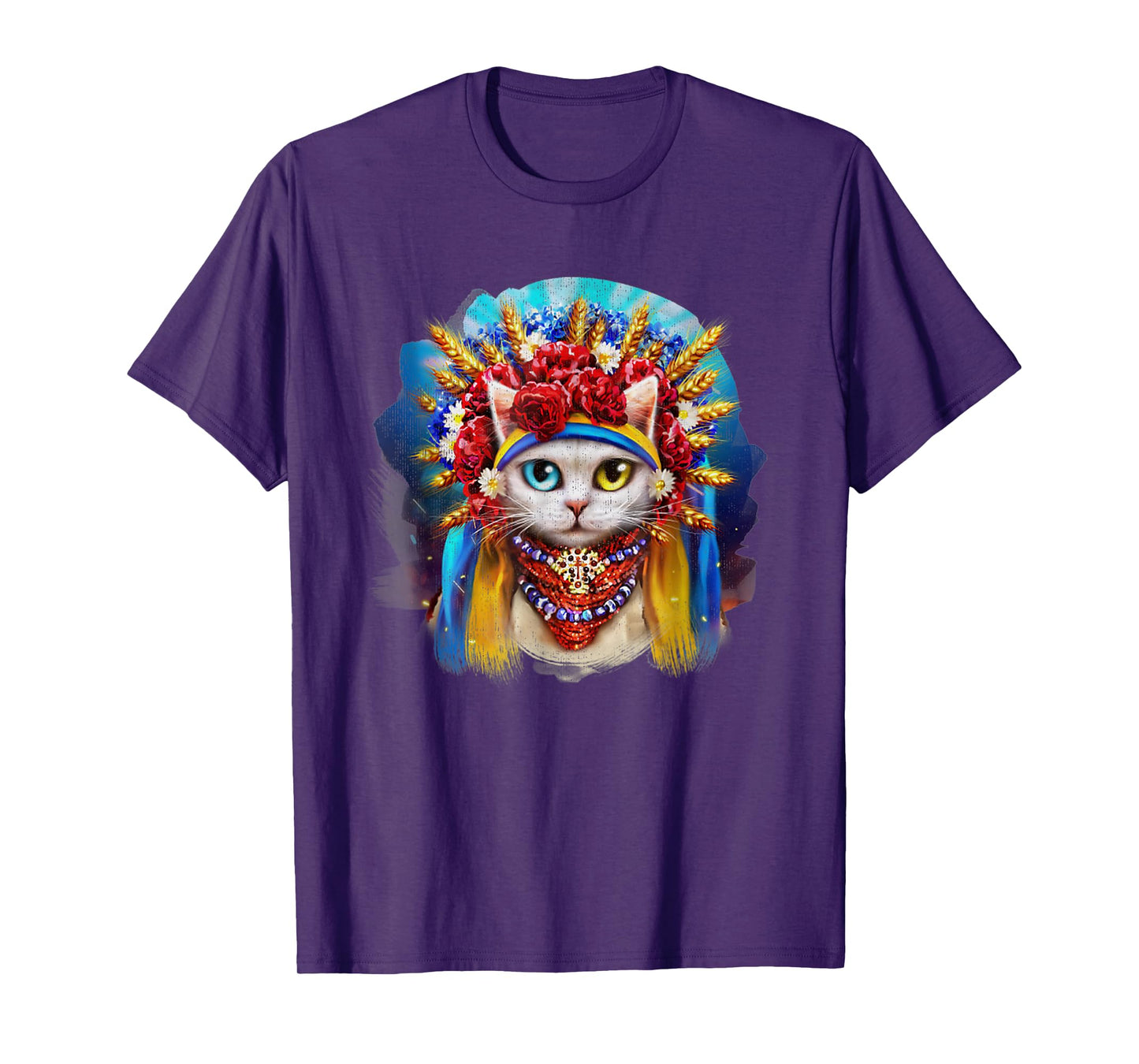 Vintage Cat Ukraine 90s Ukrainian Womens Cat Lover T-Shirt