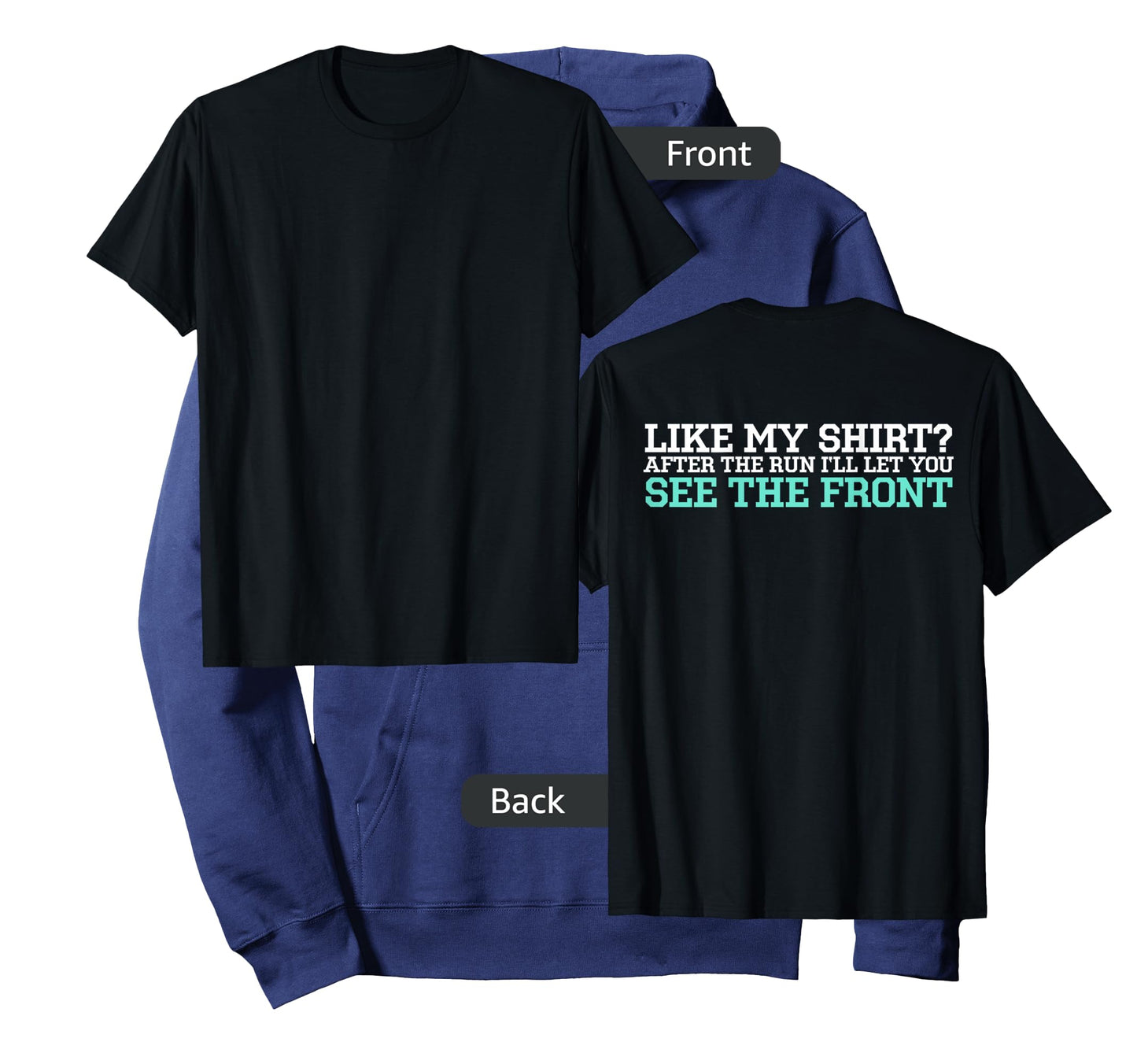 Cross Country Running Shirt With Back Print - Funny XC Shirt