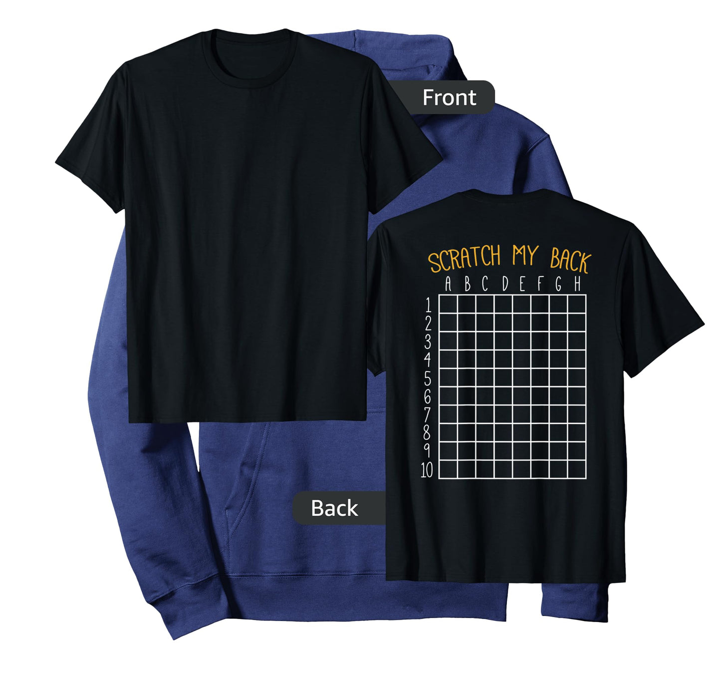 Back Scratching Shirt Co. Back Scratcher Shirt, Scratch My Back T-Shirt - Unisex-Adult, Black, Small