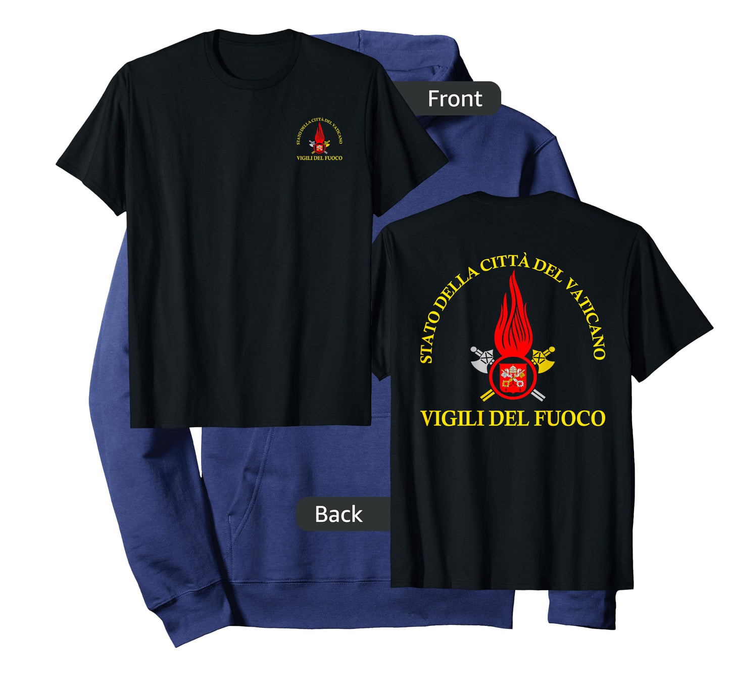 Italian Firefighter Vigili Del Fuoco Vatican Rome T-shirt T-Shirt