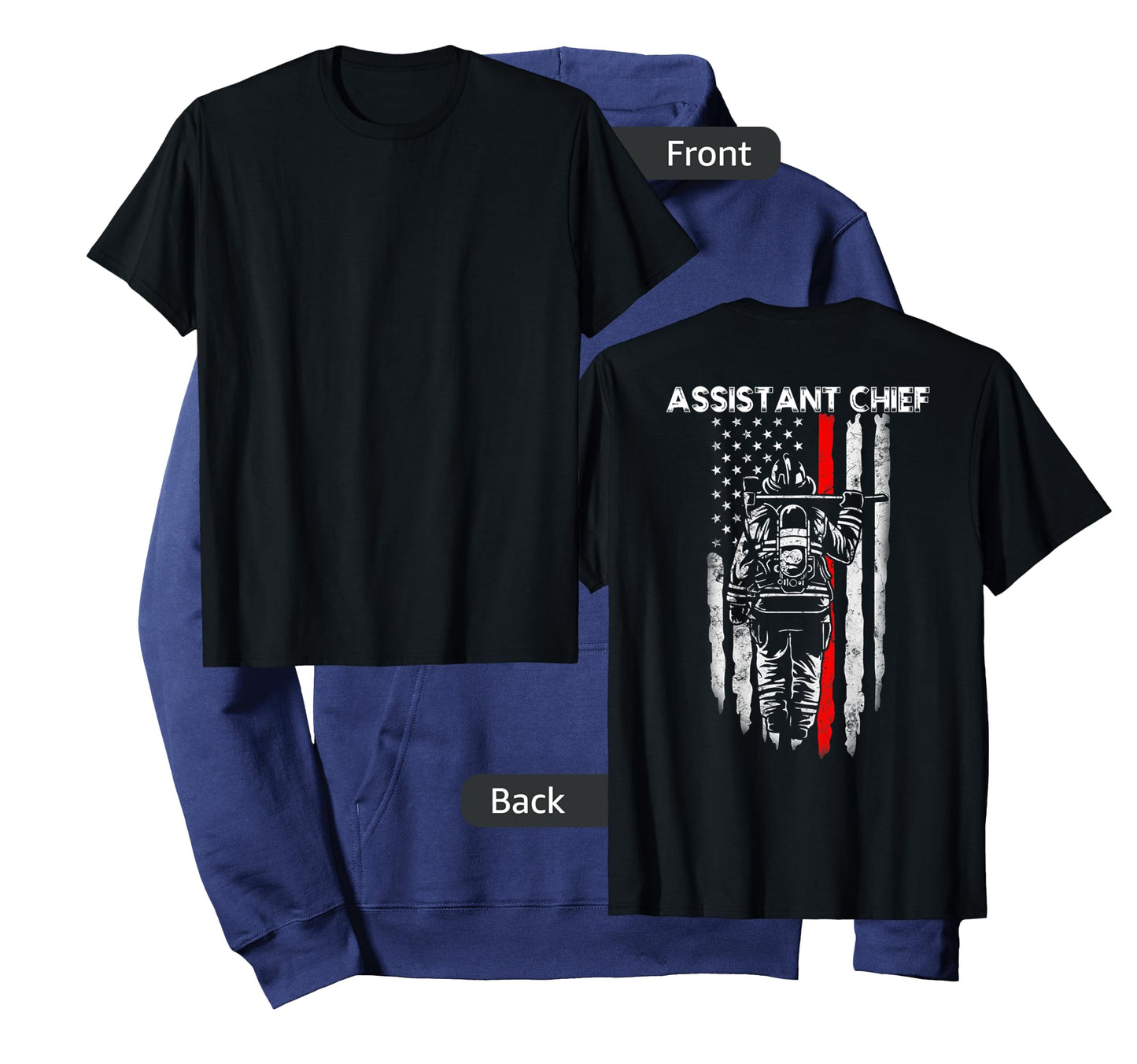 Assistant Fire Chief American flag gifts for Assistant Chief T-Shirt