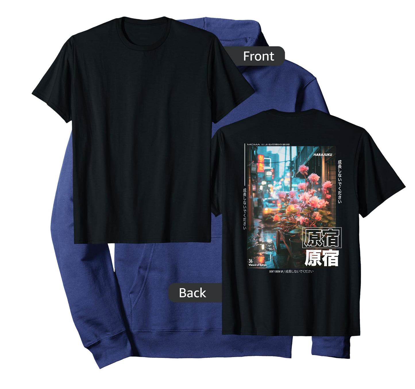 Japanese Streetwear Retro Aesthetic Harajuku BACK PRINT T-Shirt