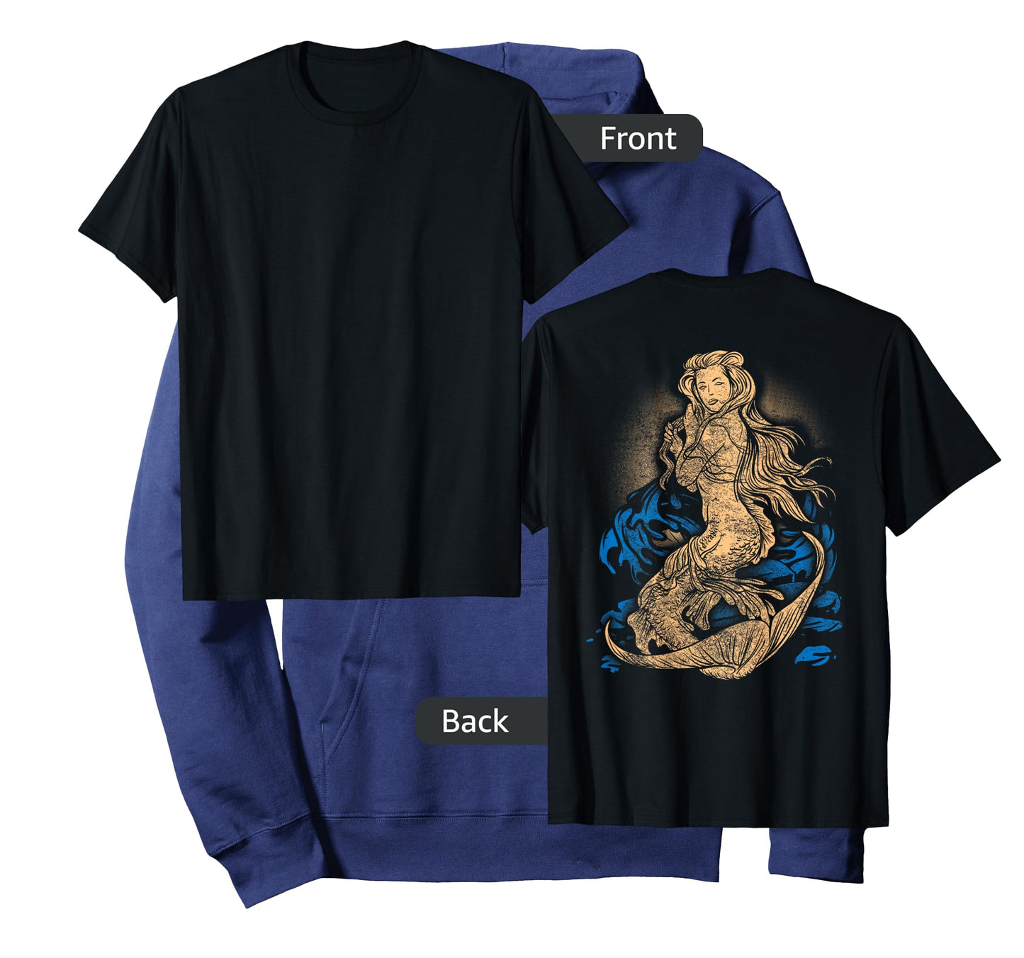 Mermaid Tattoo Shirt Vintage Pin Up Girl Soldier Sailor