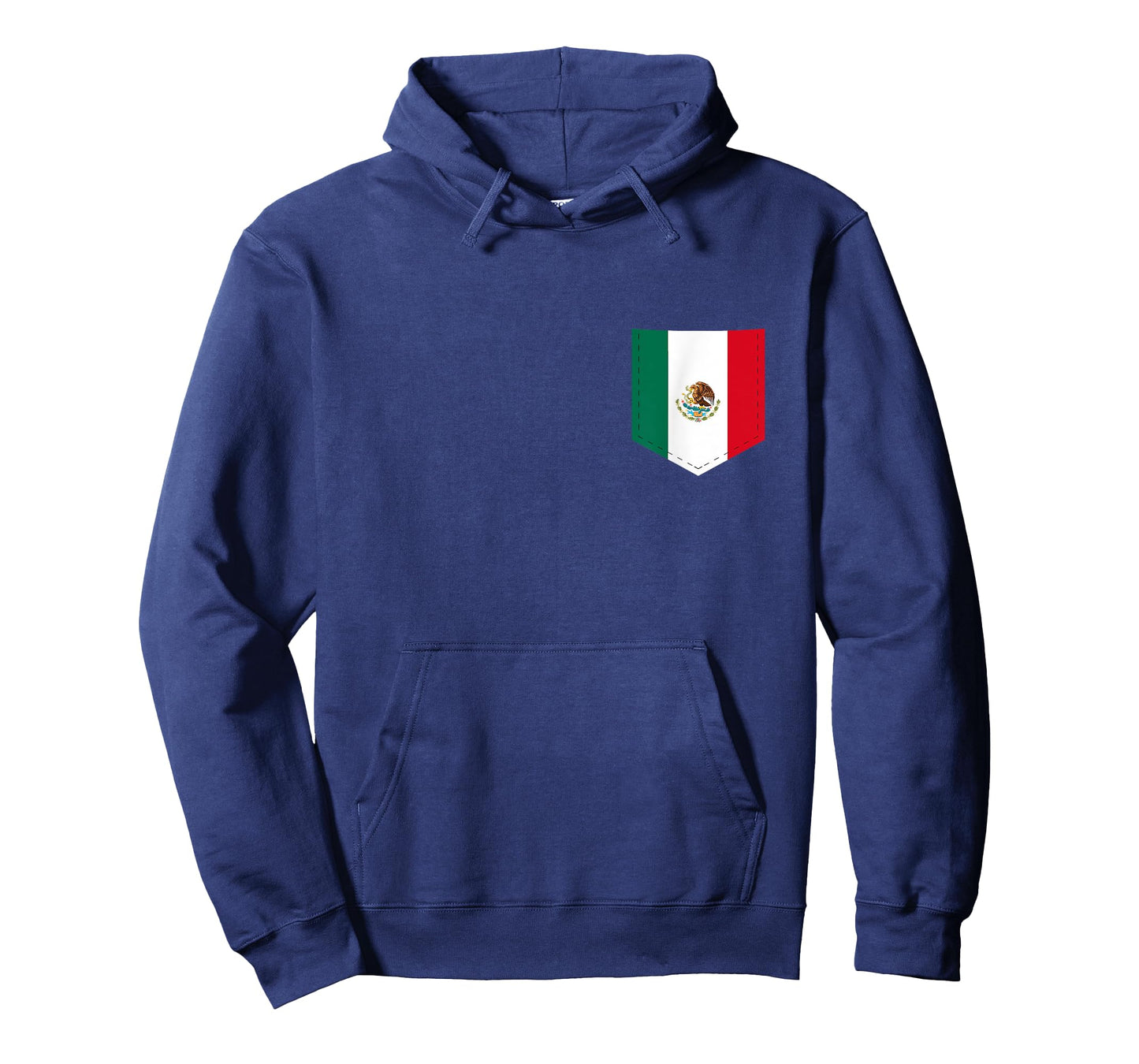 Mexico Flag with Printed Mexican Flag Pocket T-Shirt