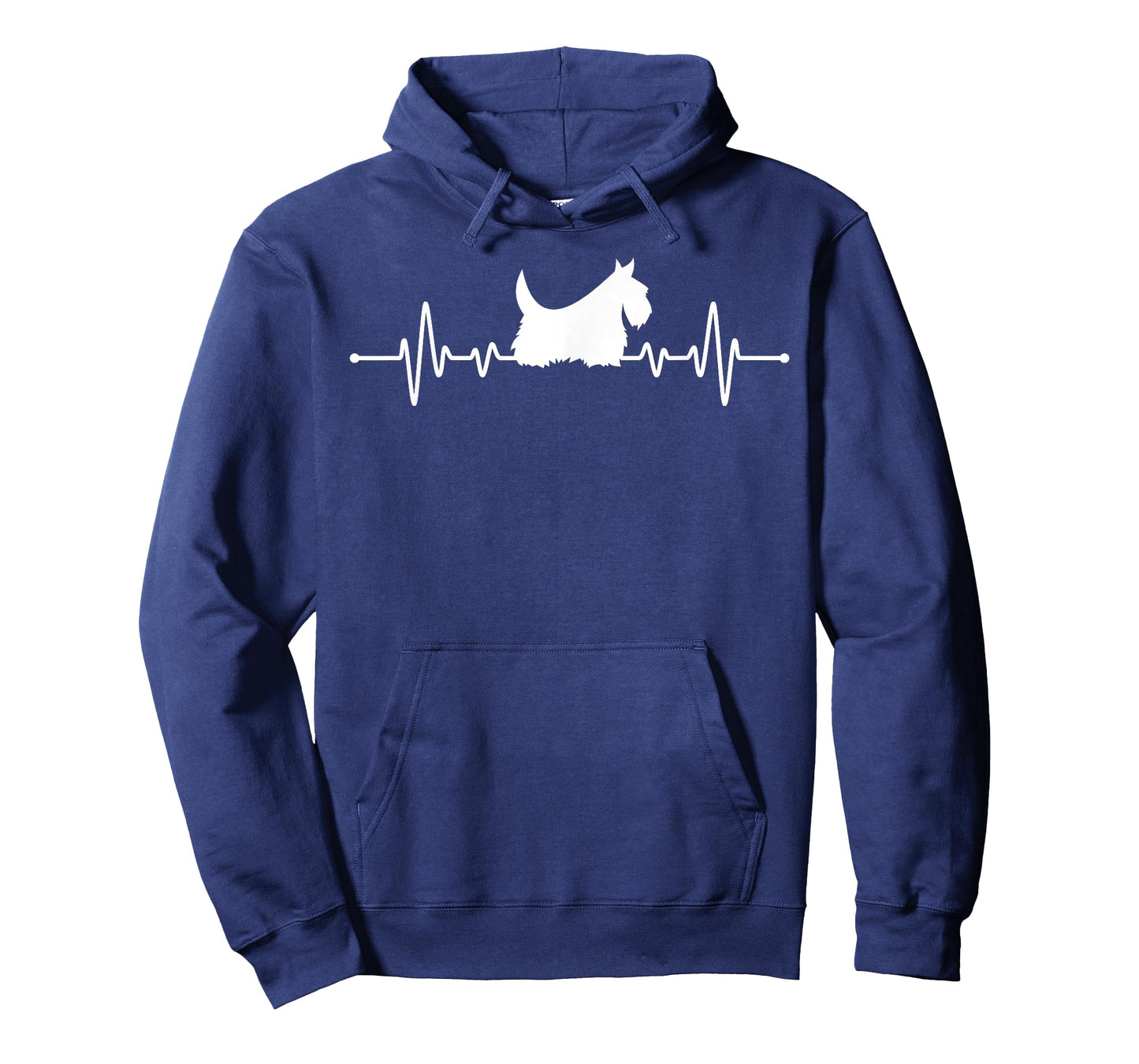Cool Scottish Terrier Art For Men Women Dog Lovers Heartbeat T-Shirt