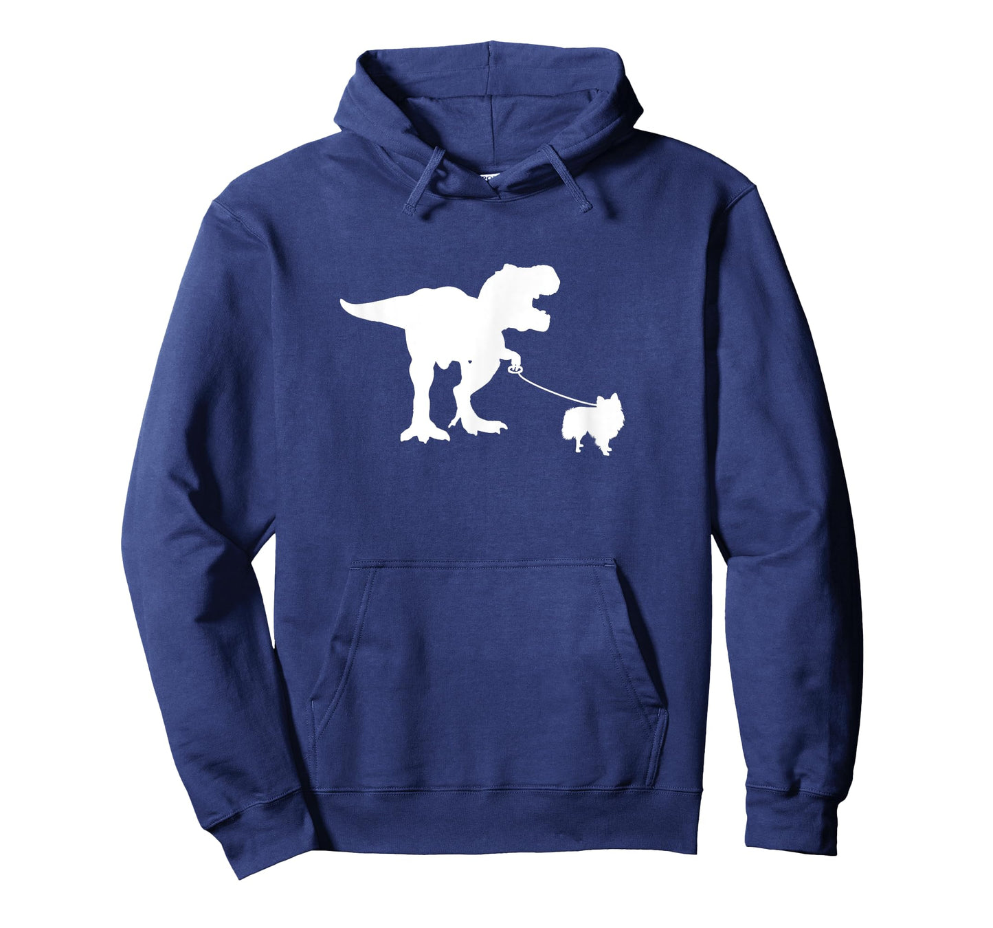 T-Rex Walking Pomeranian - Funny Dog Mom Dad Dinosaur Dino Men Women Kids T-Shirt
