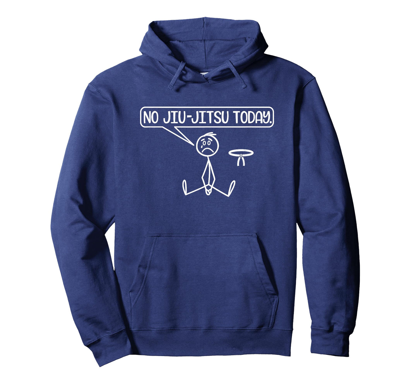 No Jiu-Jitsu Today Funny Stickman BJJ Lover T-Shirt