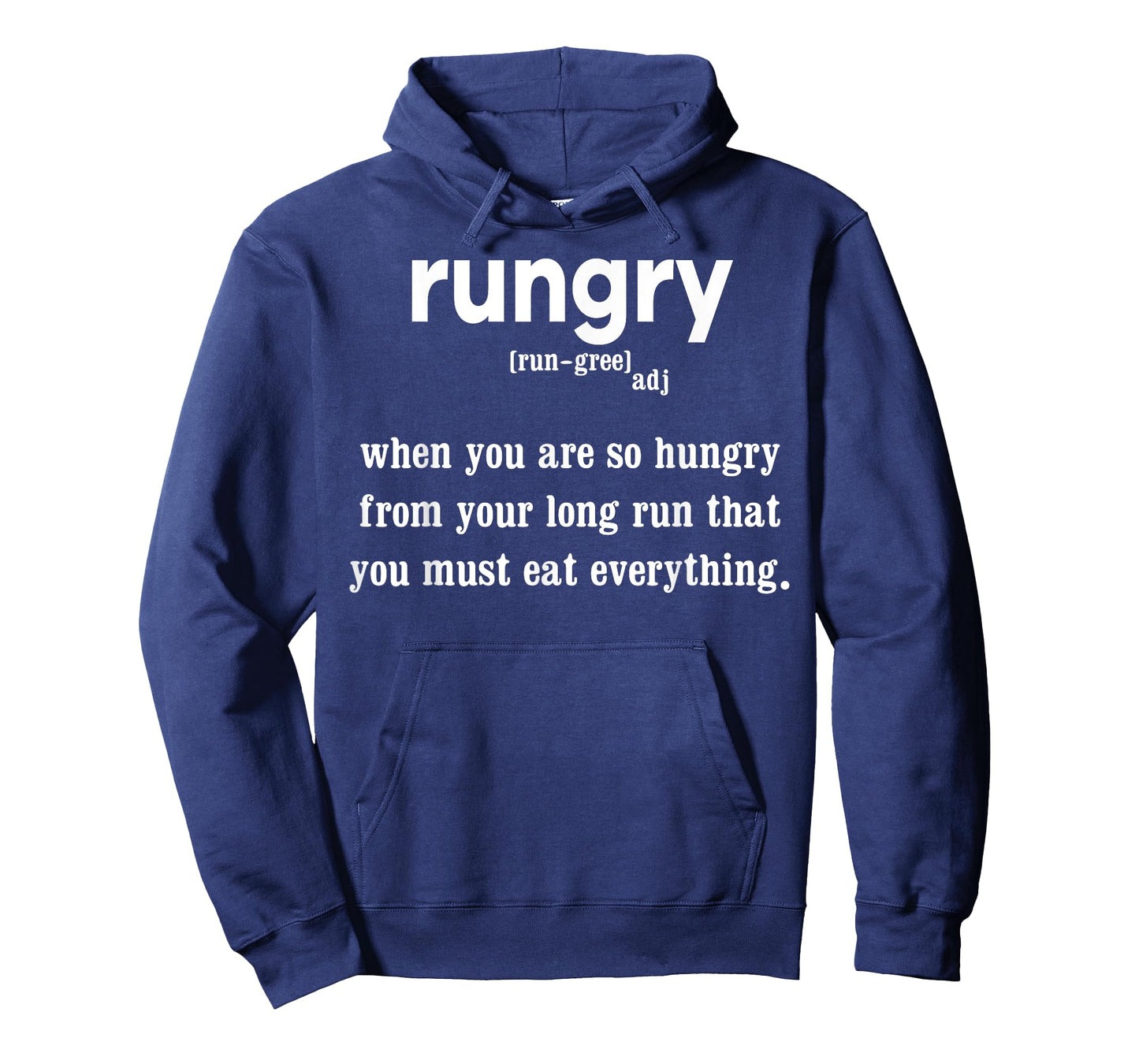 Rungry Definition Funny Hungry Runner Marathon Running T-Shirt