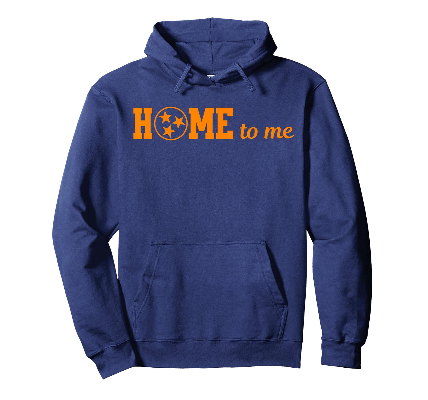 Home to Me Tennessee Orange Tri-Star Circle Design T-Shirt