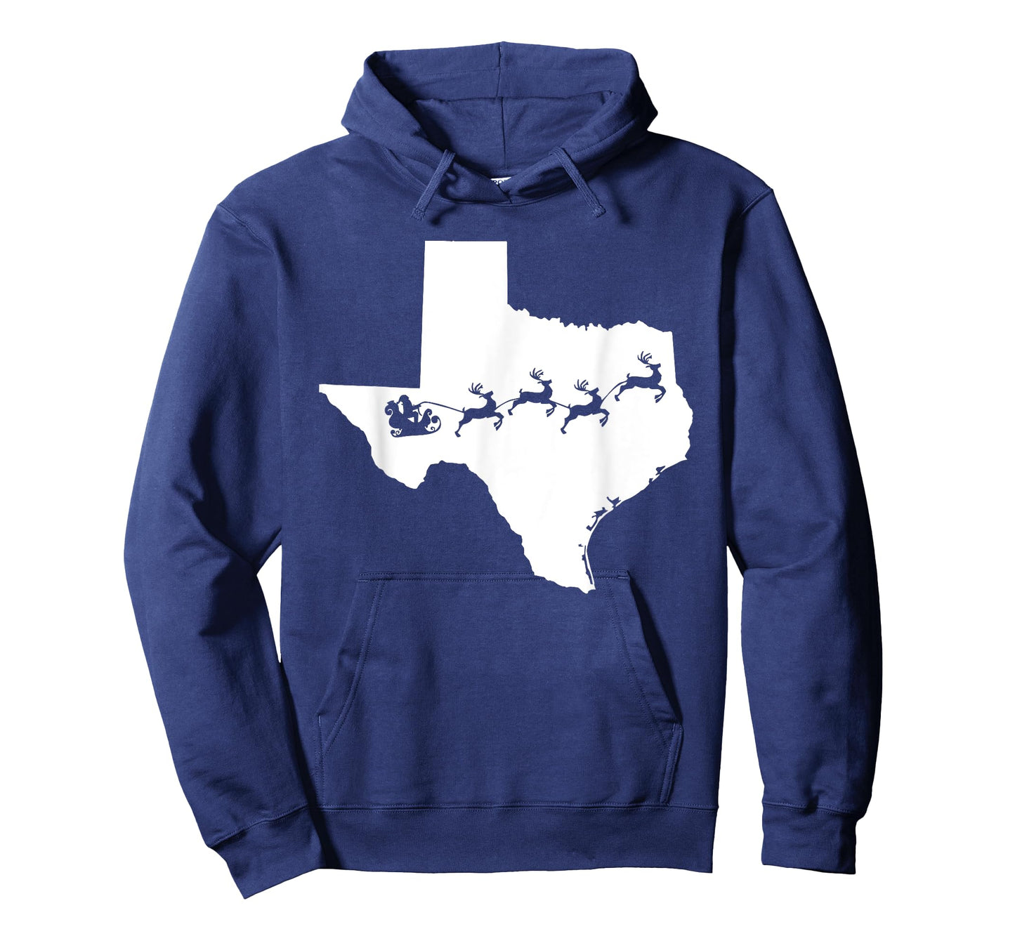 Texas Map Santa Christmas T-Shirt reindeer Shirt T-Shirt