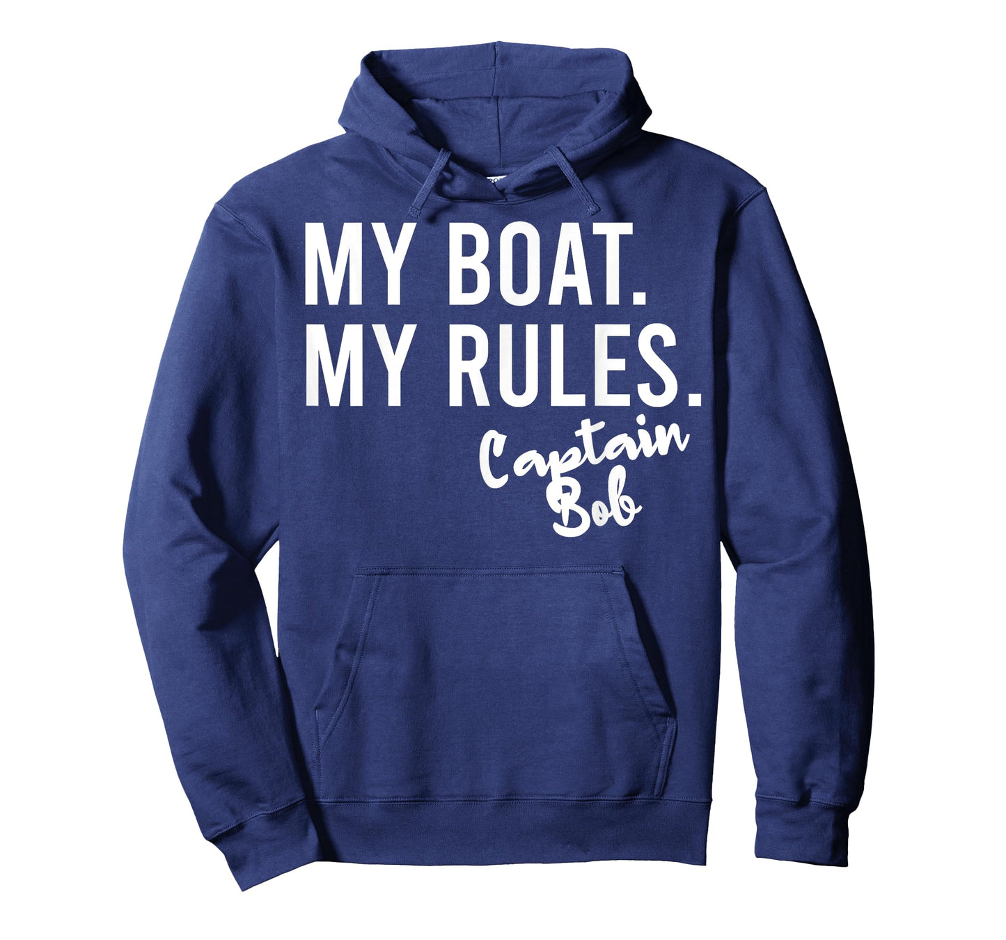 My Boat My Rules Captain Bob Personalized Boating Name T-Shirt