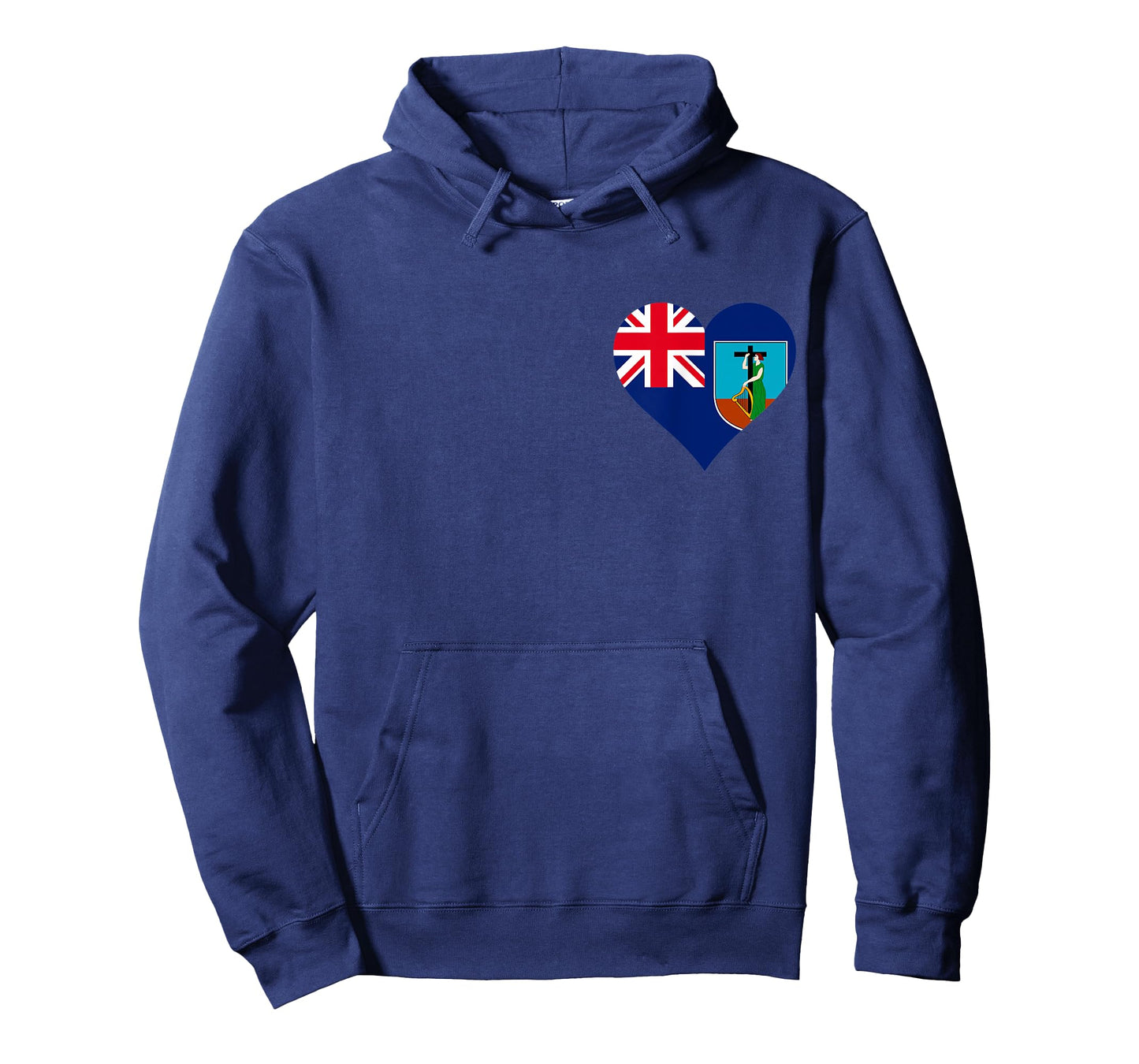 Montserrat Flag Heart Montserrat Gifts Love Montserrat T-Shirt