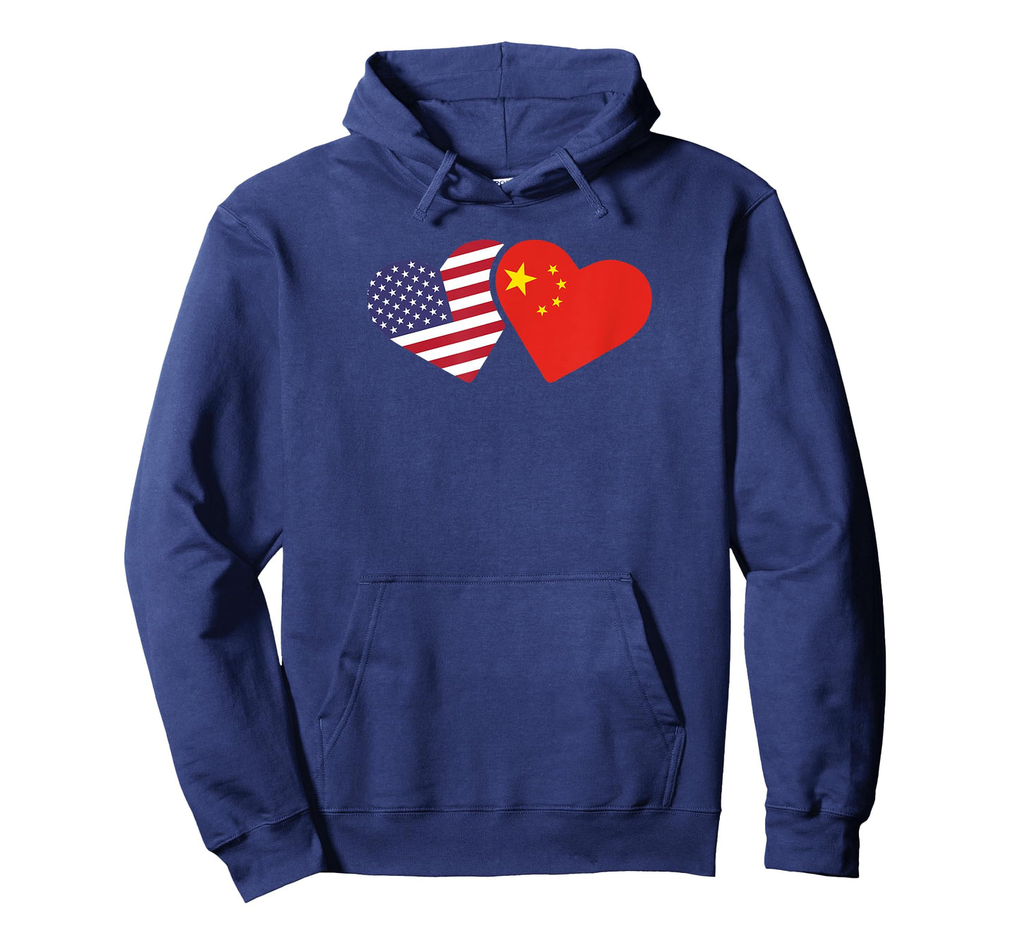 China USA Flag T Shirt Heart Chinese American Love Gift T-Shirt