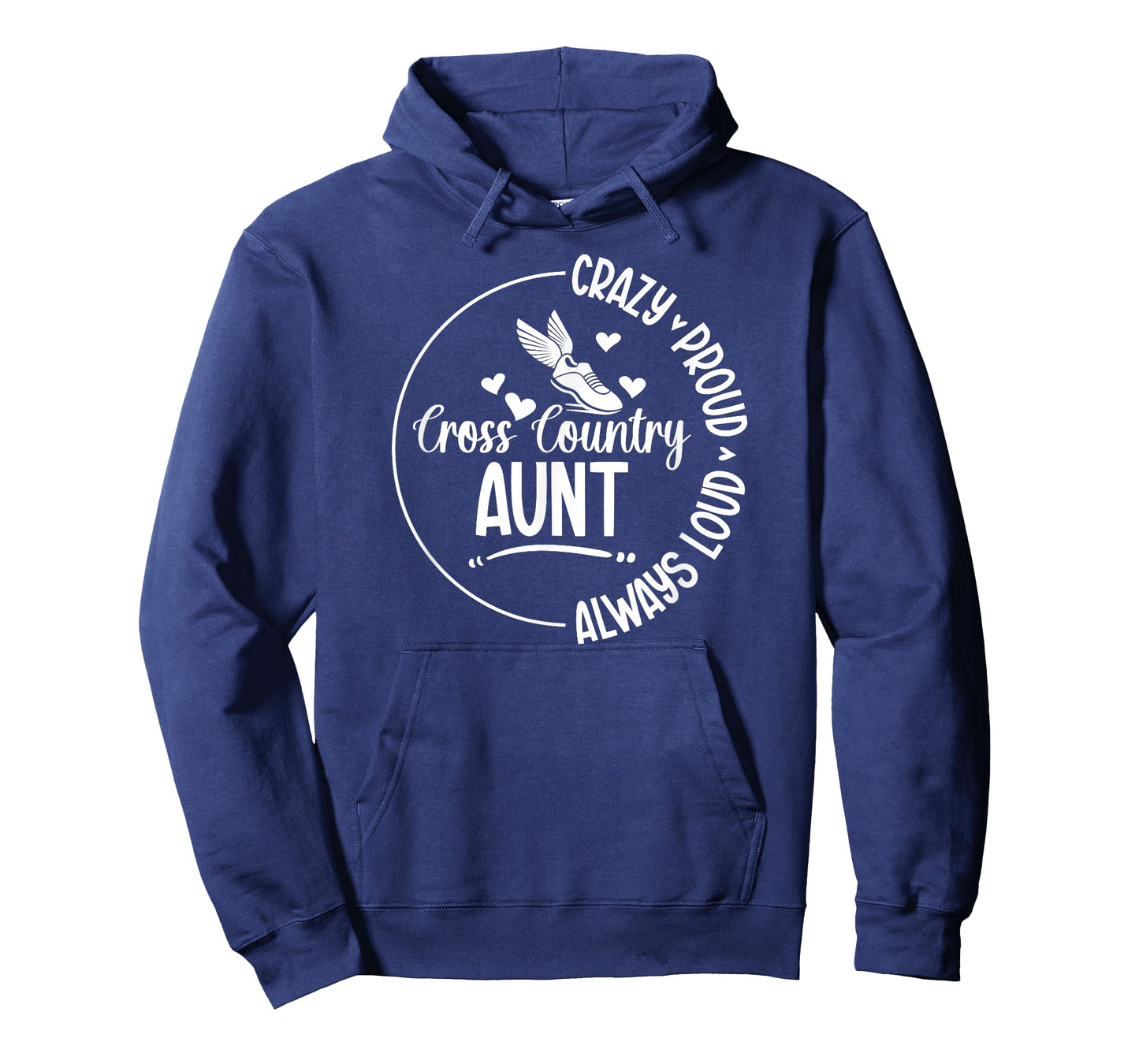 Crazy Proud Cross Country Aunt XC Aunt Cross Country Auntie T-Shirt