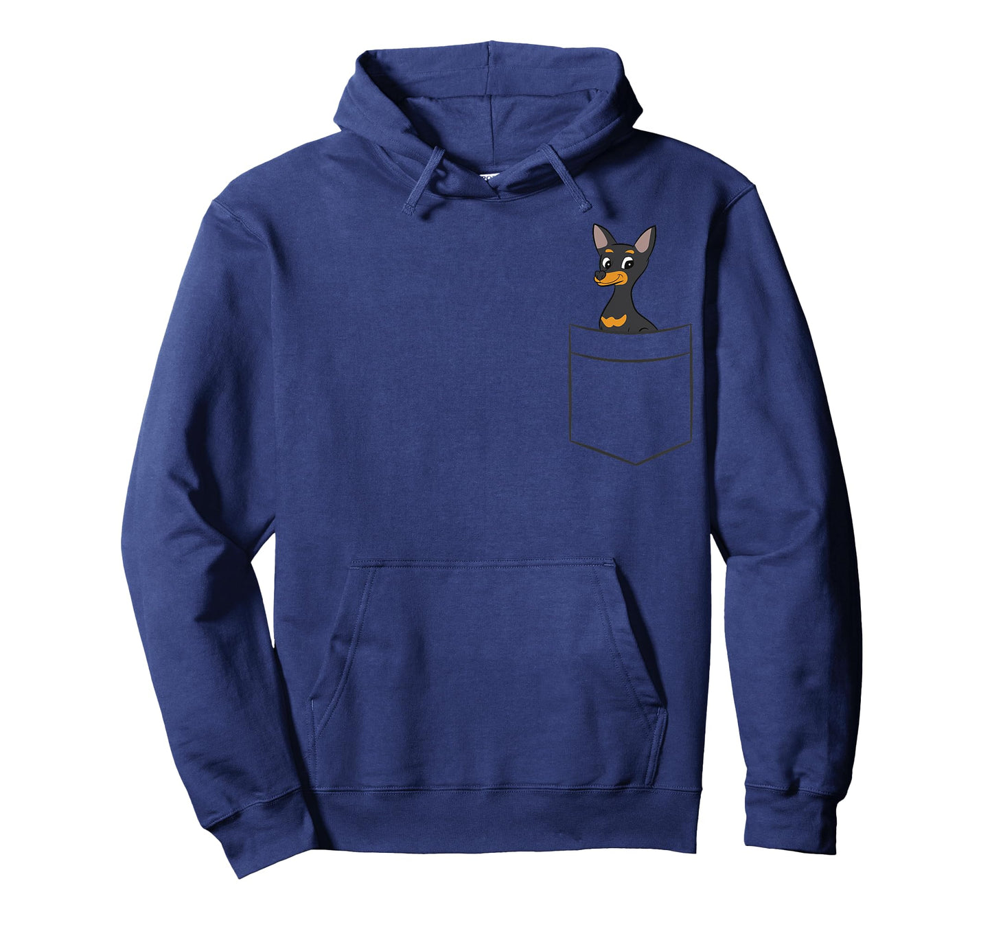 Miniature Pinscher Dog In Pocket Funny Miniature Pinscher T-Shirt