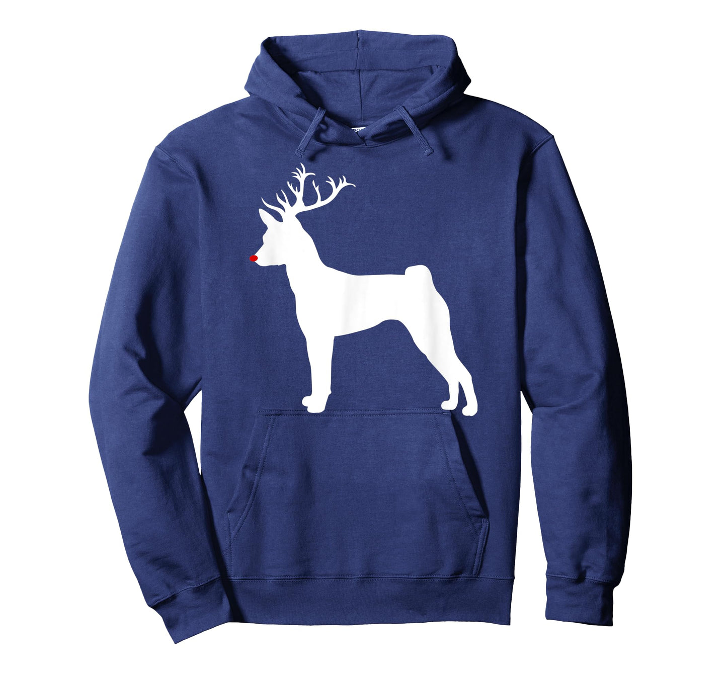 Funny Basenji Dog Christmas Reindeer Antlers Xmas T-Shirt